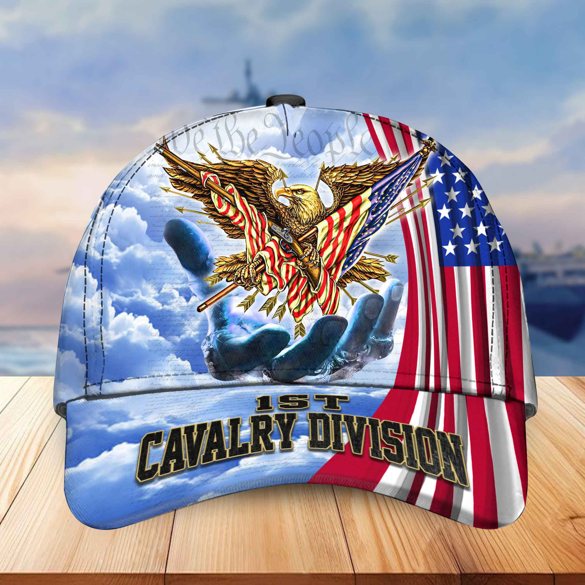 Premium 1st Cavalry Division Cap, Gifts for US Veteran VPVC002901