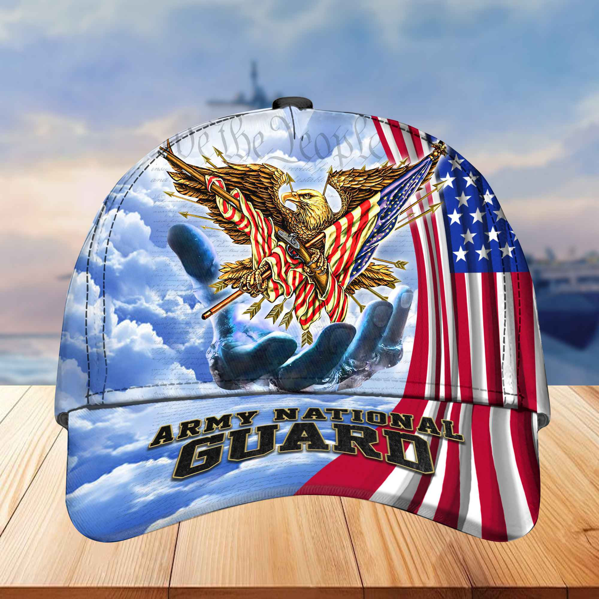Premium Army National Guard Cap, Gifts US Veteran VPVC002904