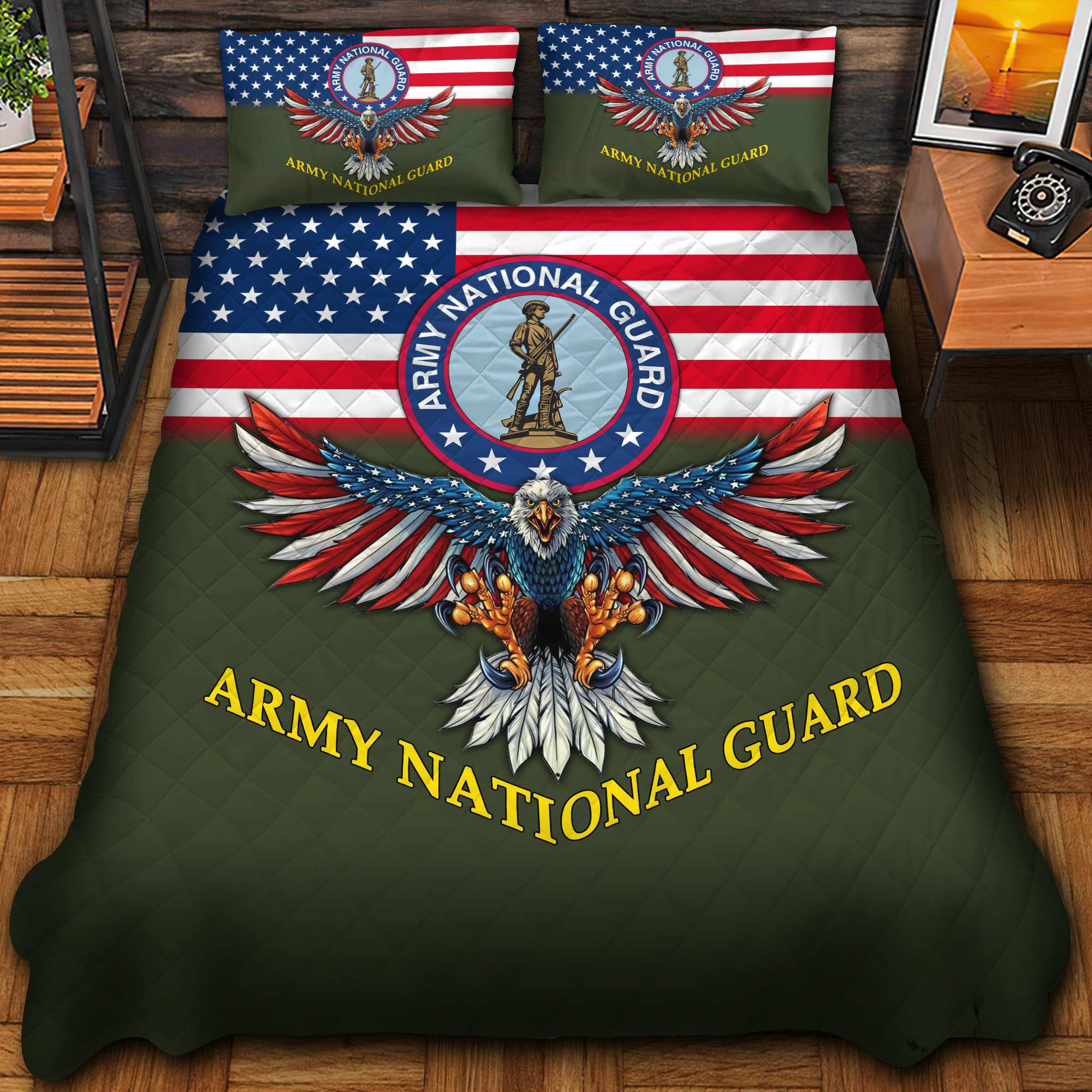 Premium Army National Guard Bedding Set VPVC800004