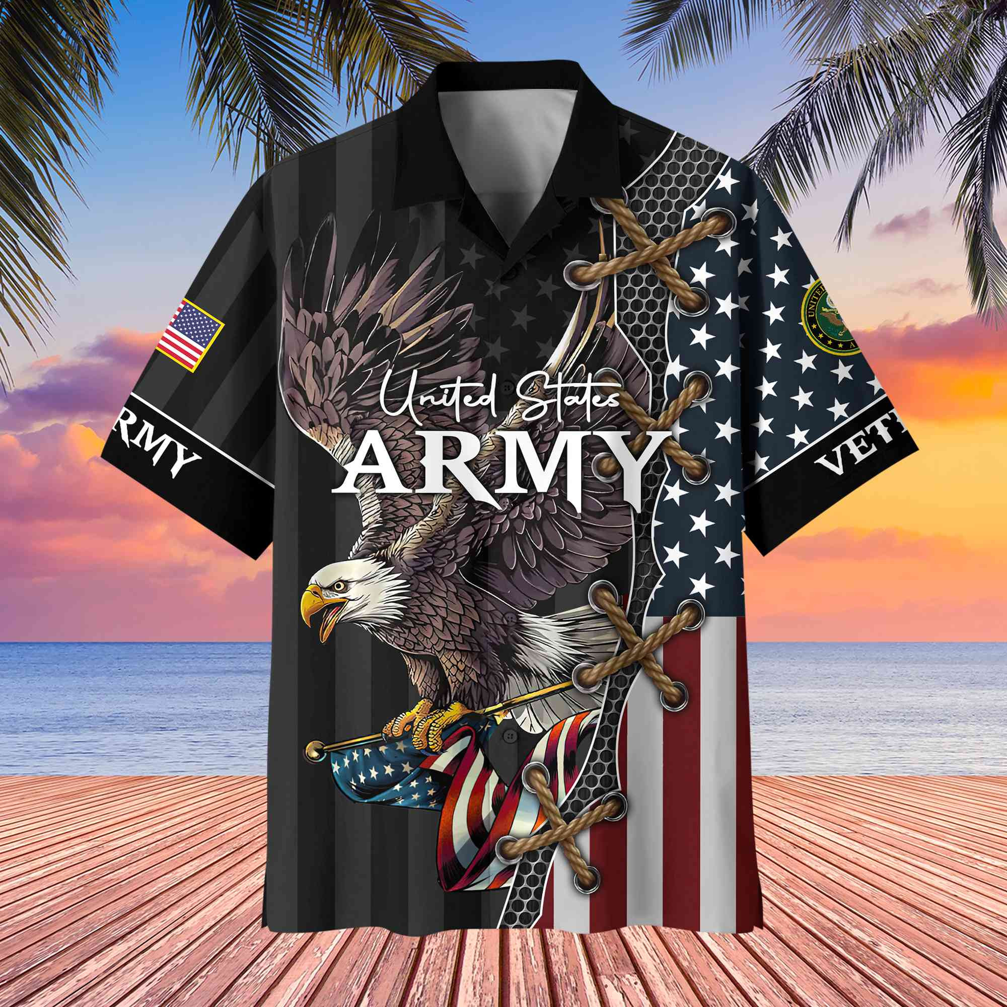 Premium US Veterans Hawaiian Shirt, Gifts For Veterans Day, Father’s Day BPVC080801