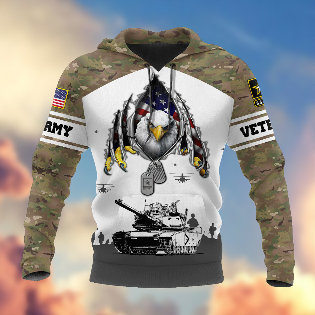Premium Proudly Served US Veteran Hoodie, Gifts For Veterans Day, Gifts For Dad, Gifts For Husband APHN150812