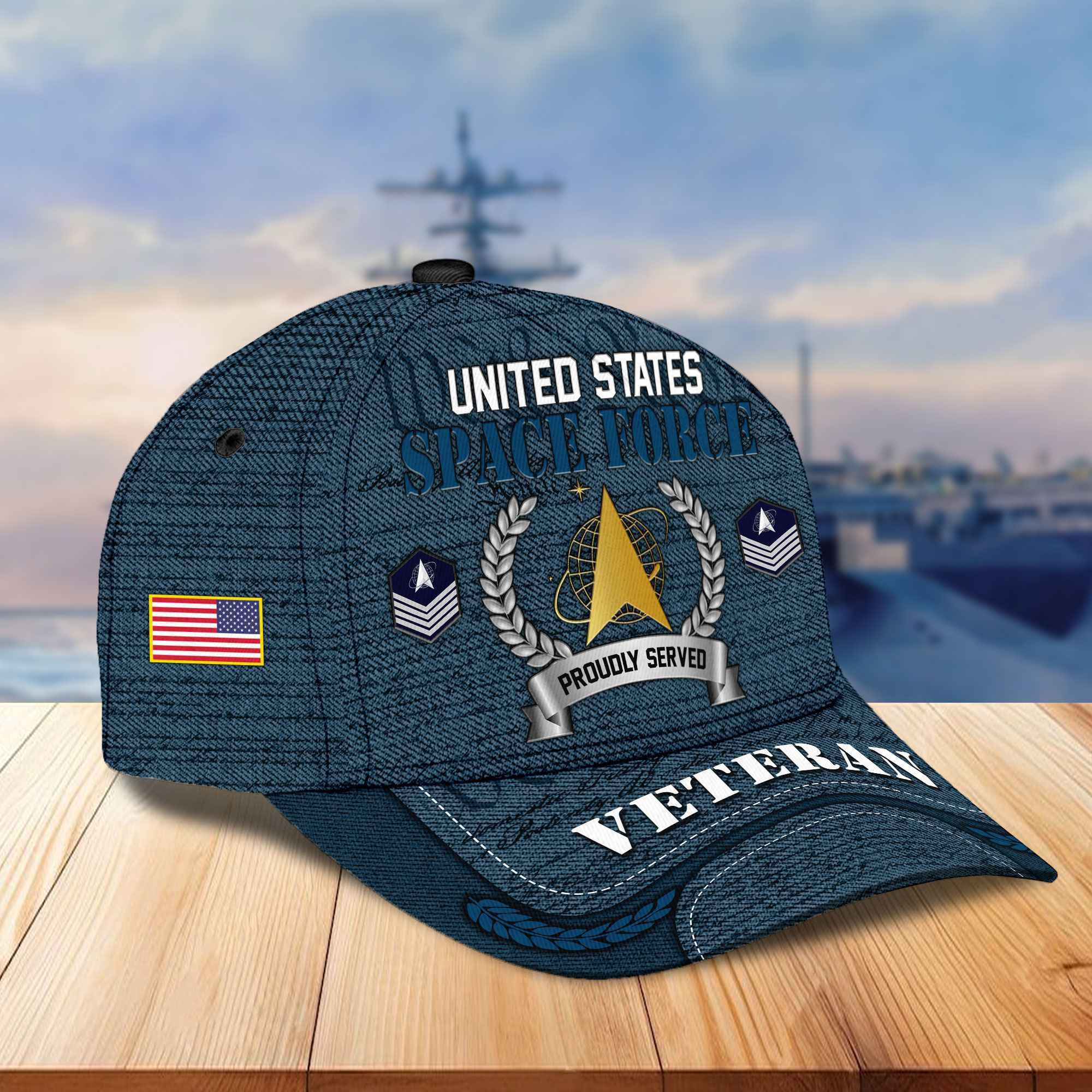 Premium Custom US Veterans Cap, Gifts For Dad, Gifts For Husband Veteran APHN190813
