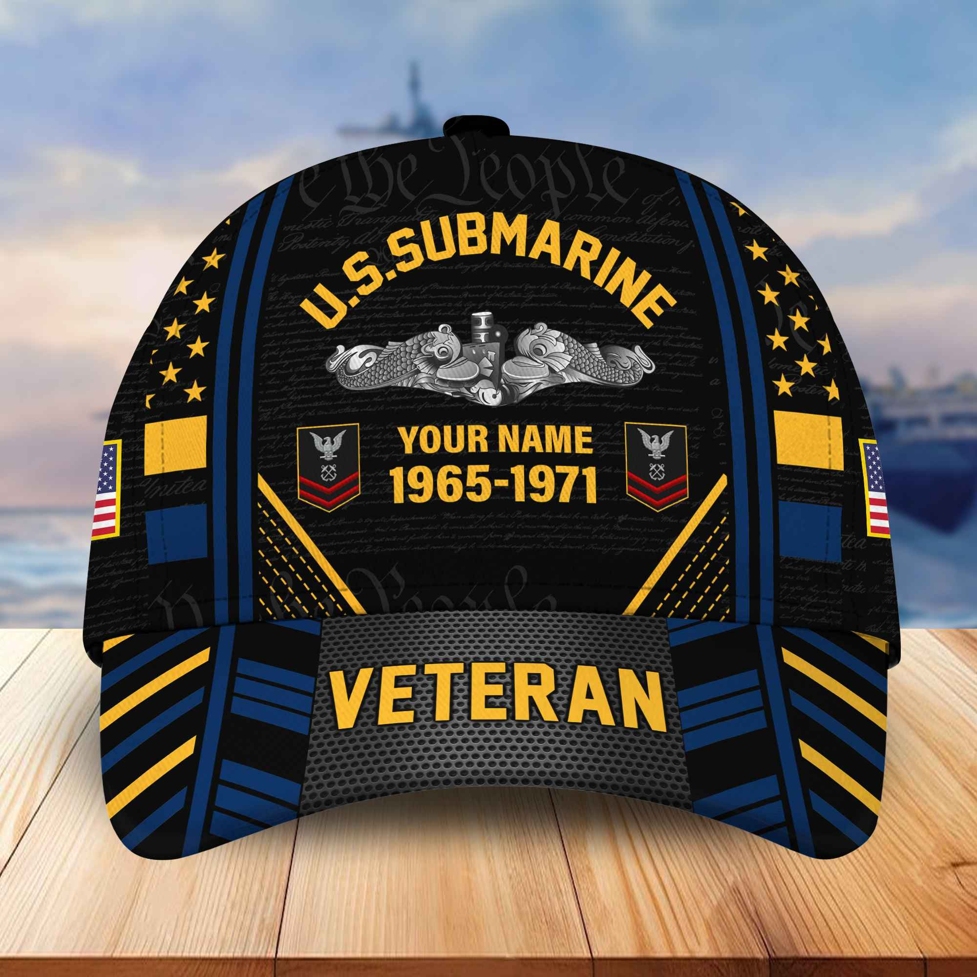 Premium Custom US Submarine Veteran Cap, Gifts for Veterans Day BPVC220810