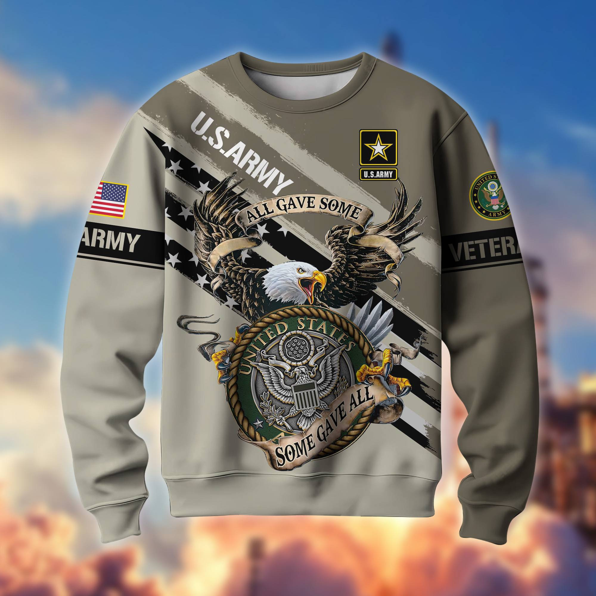 Premium All Gave Some Some Gave All US Veterans Sweatshirt, Gifts For Veterans Day, Gifts For Dad, Gifts For Husband BPVC230802