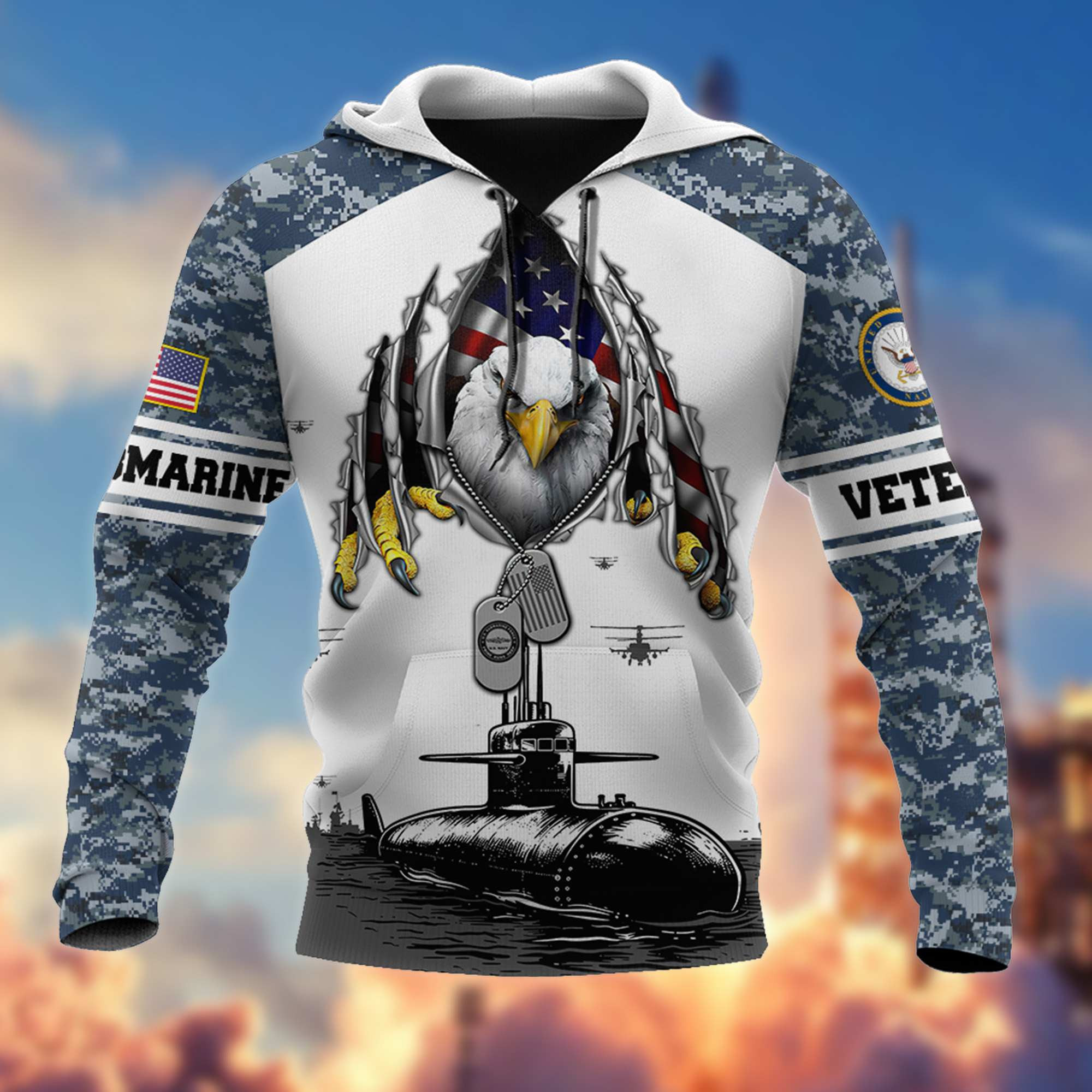 Premium US Submarine Veteran Hoodie BPVC230811