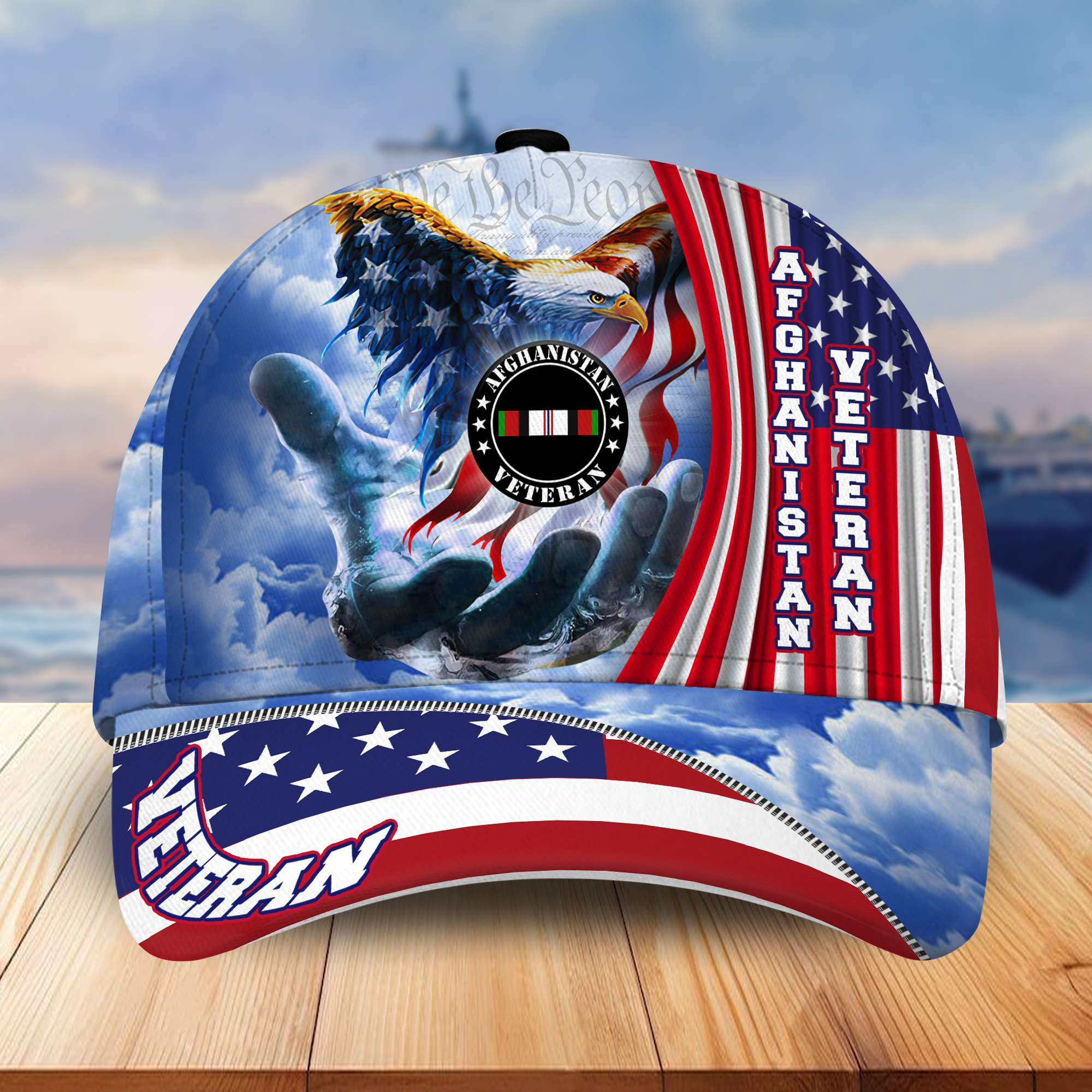 Premium Afghanistan Veteran Cap, Gifts for Veteran, Gifts for Dad, for Husband VPVC004101