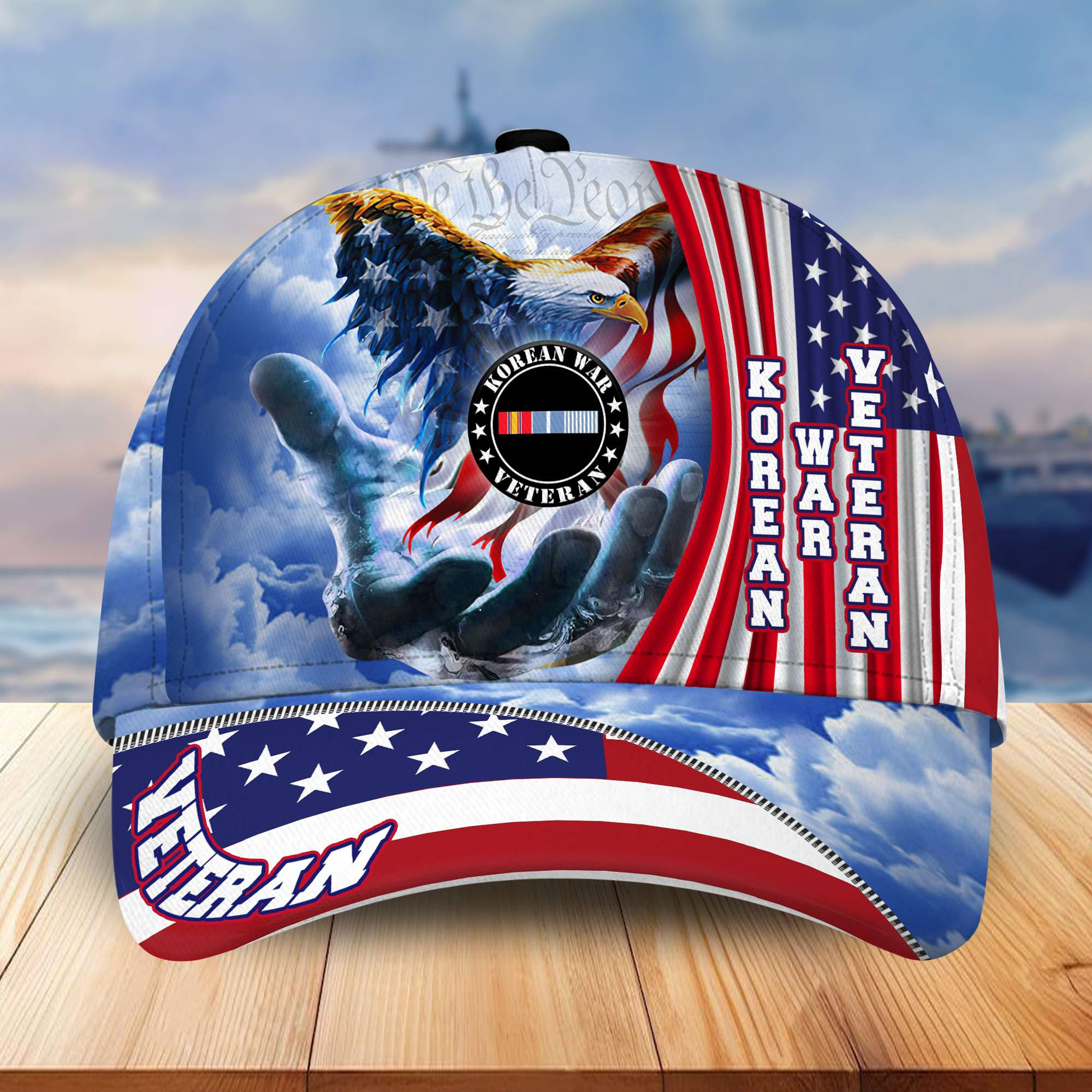 Premium Korean War Veteran Cap, Gifts for Veteran, Gifts for Dad, for Husband VPVC004104
