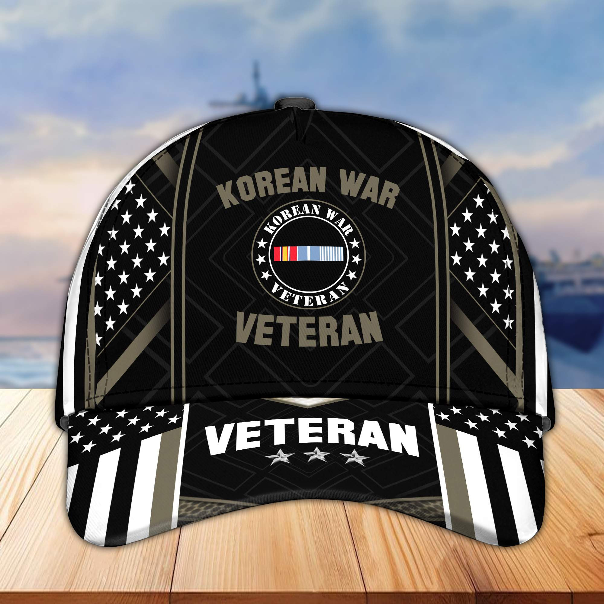 Premium Korean War Veteran Cap, Gifts for Veteran, Gifts for Dad, for Husband VPVC004204