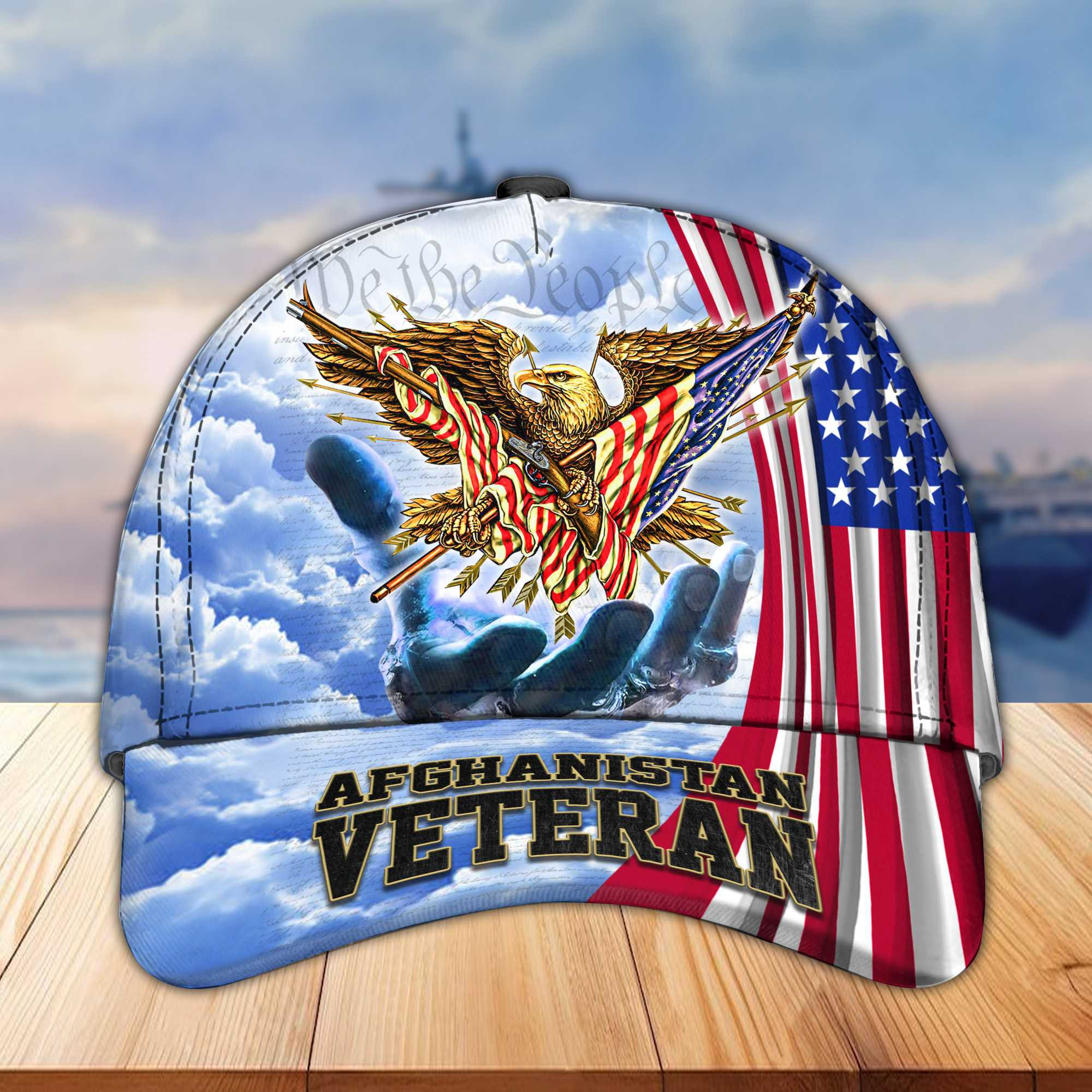 Premium Afghanistan Veteran Cap, Gifts for US Veteran, Gifts for Dad, for Husband VPVC004401