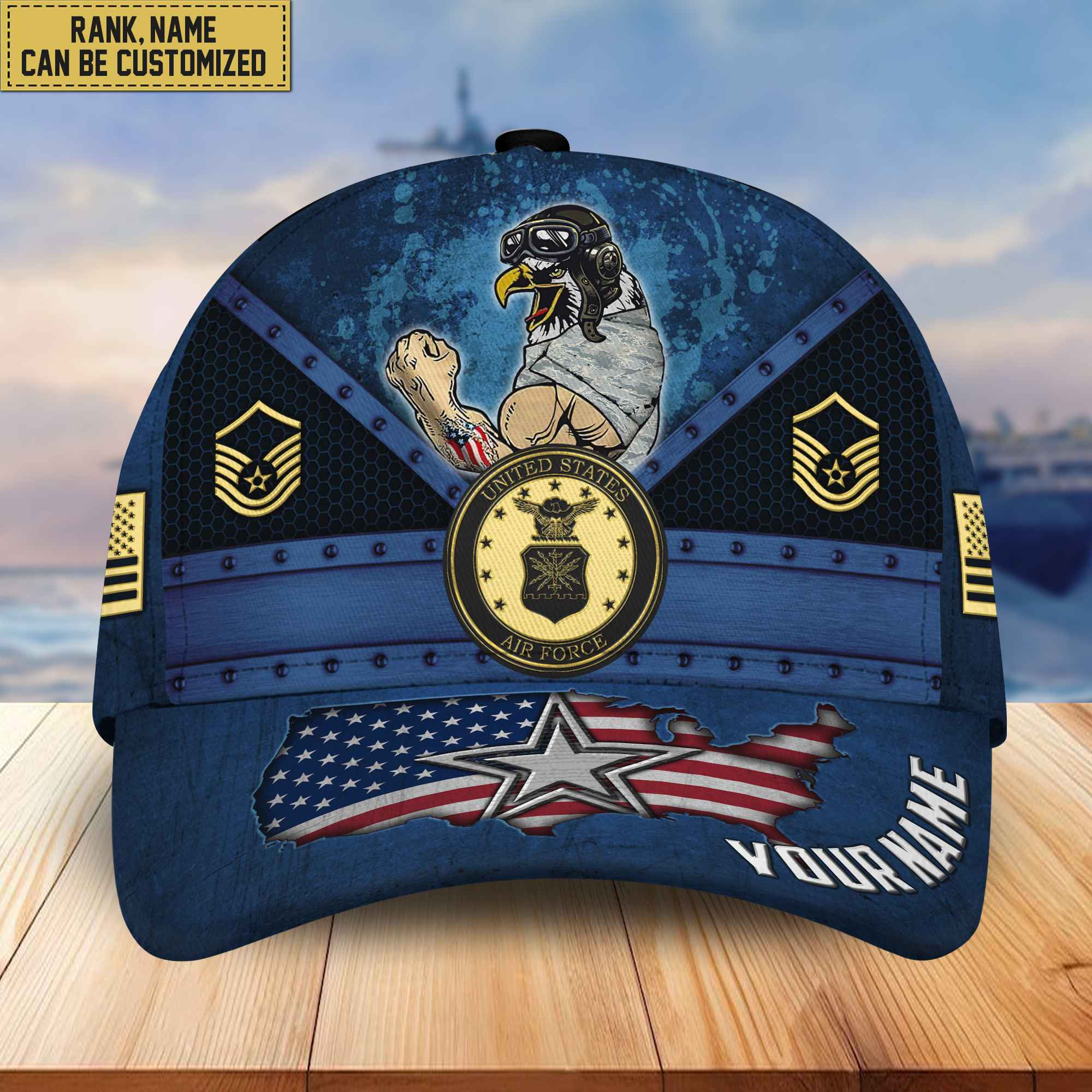 Premium USAF Veteran Custom Cap, Gifts for Air Force Veteran VPVC005104
