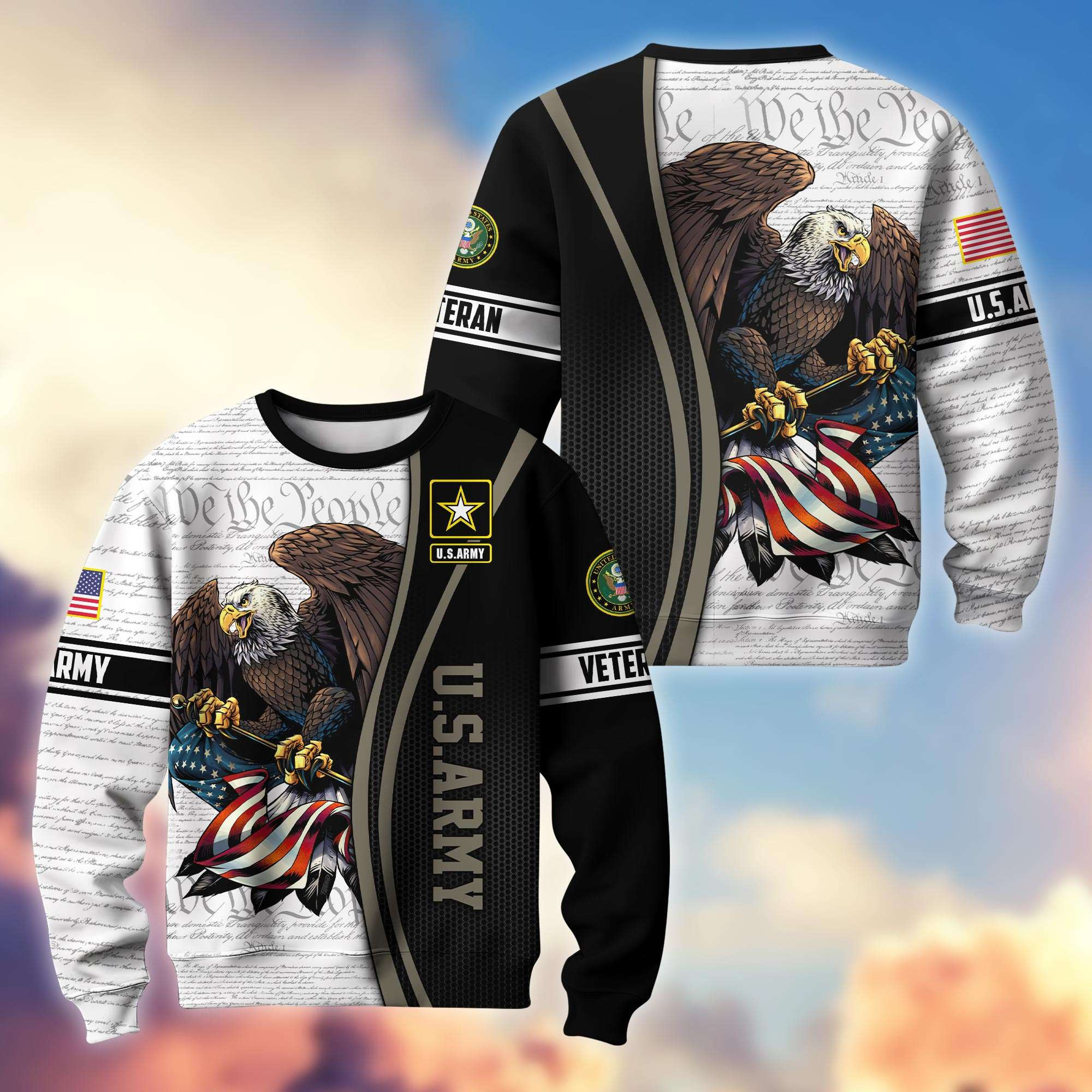 Premium US Veterans Sweatshirt APHN021212, Gifts For US Veterans