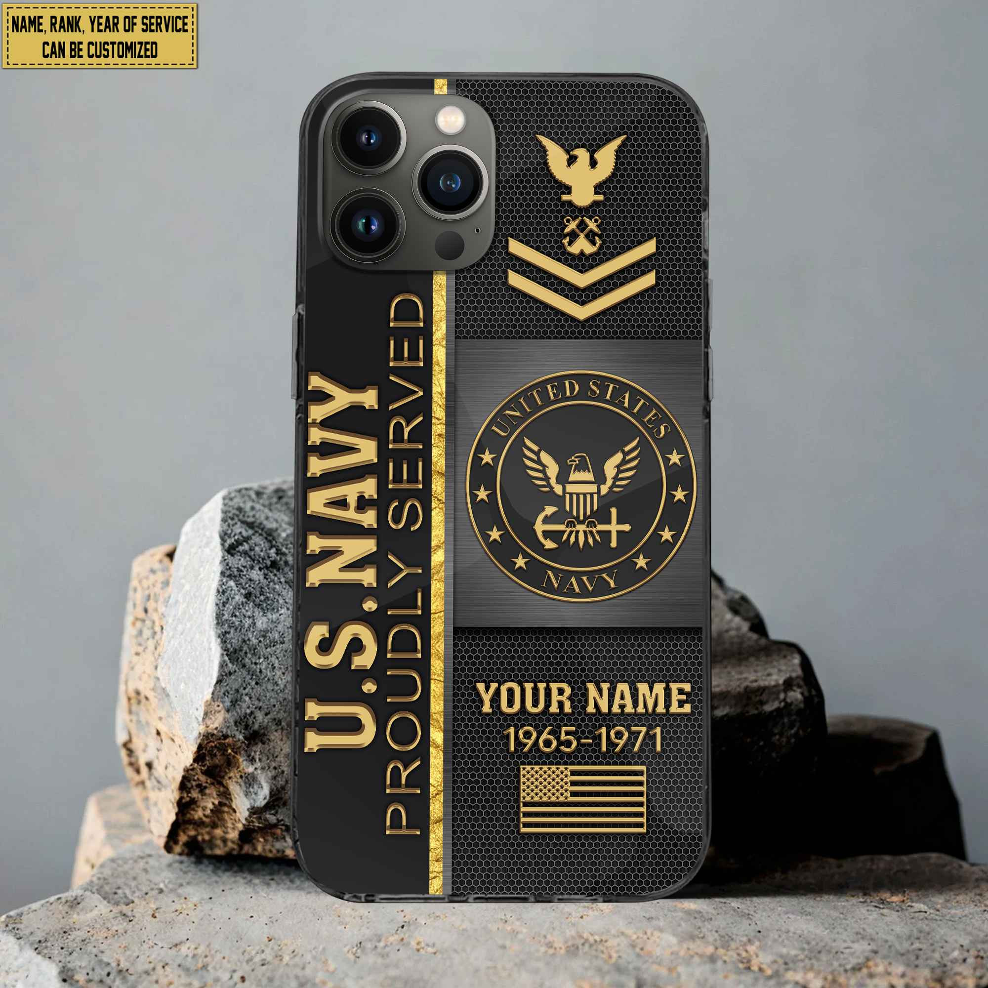 US Navy Phone Case, Gifts For Navy Veteran, Gifts For Veterans Day, Father’s Day VPVC501102