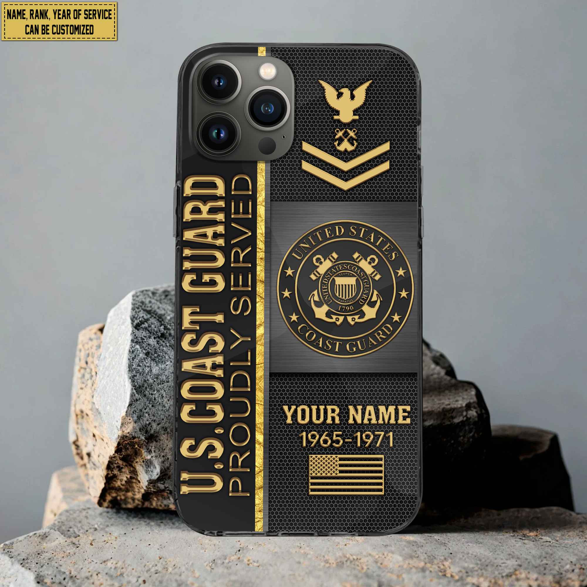 USCG Phone Case, Gifts For Coast Guard Veteran, Gifts For Veterans Day, Father’s Day VPVC501105