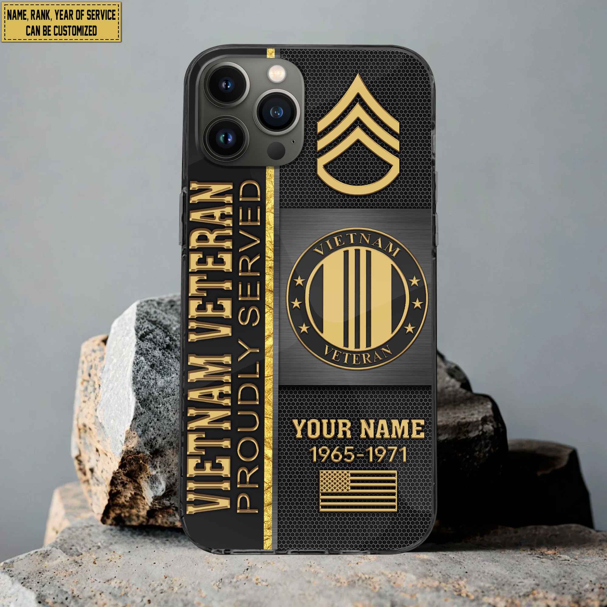 Vietnam Veteran Phone Case, Gifts For Vietnam Veteran, Gifts For Veterans Day, Father’s Day VPVC501106