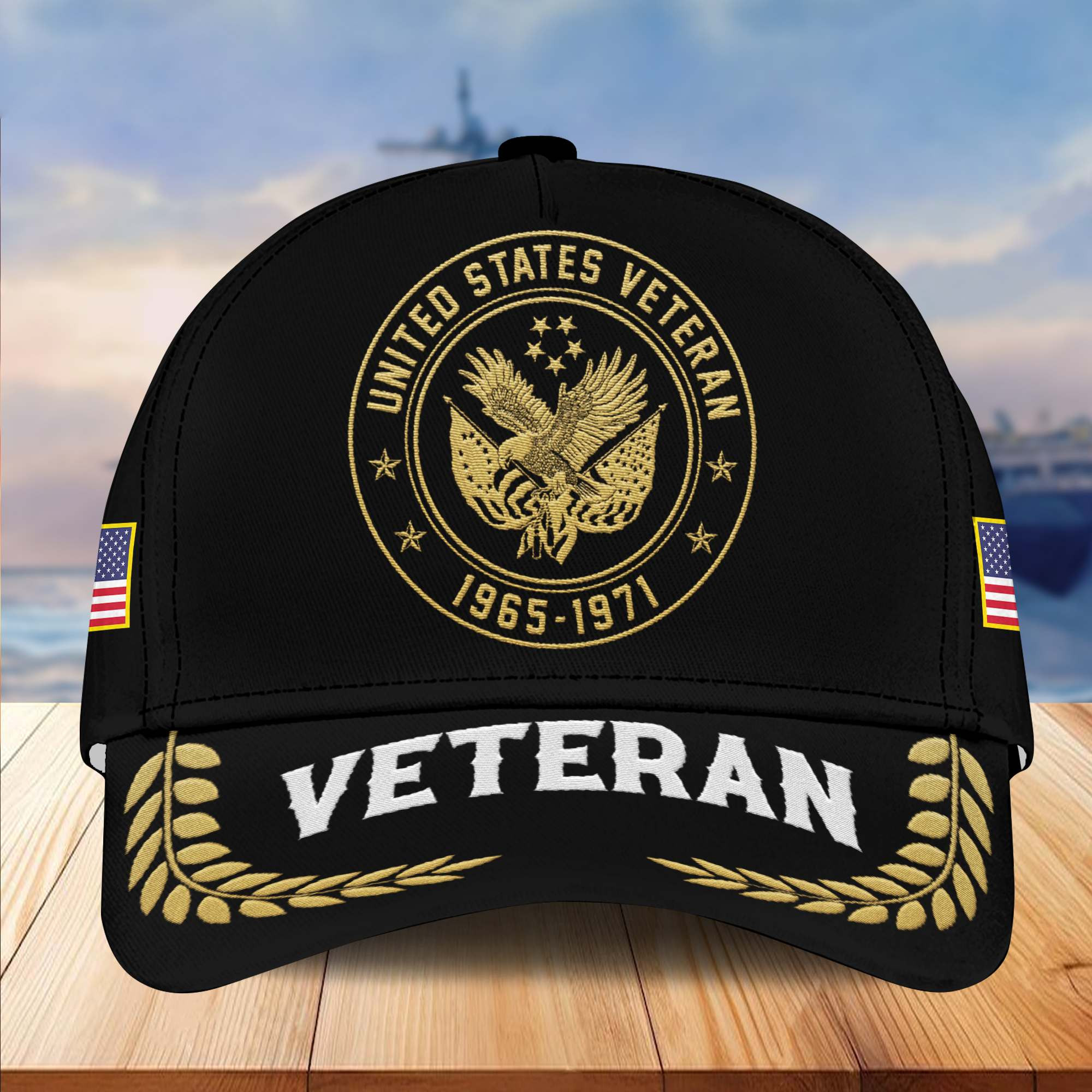 Premium Custom Name, Rank, US Veteran Embroidered Cap VPVC301407, Hat for US Veteran, Gifts for Father’s Day, Veterans Day