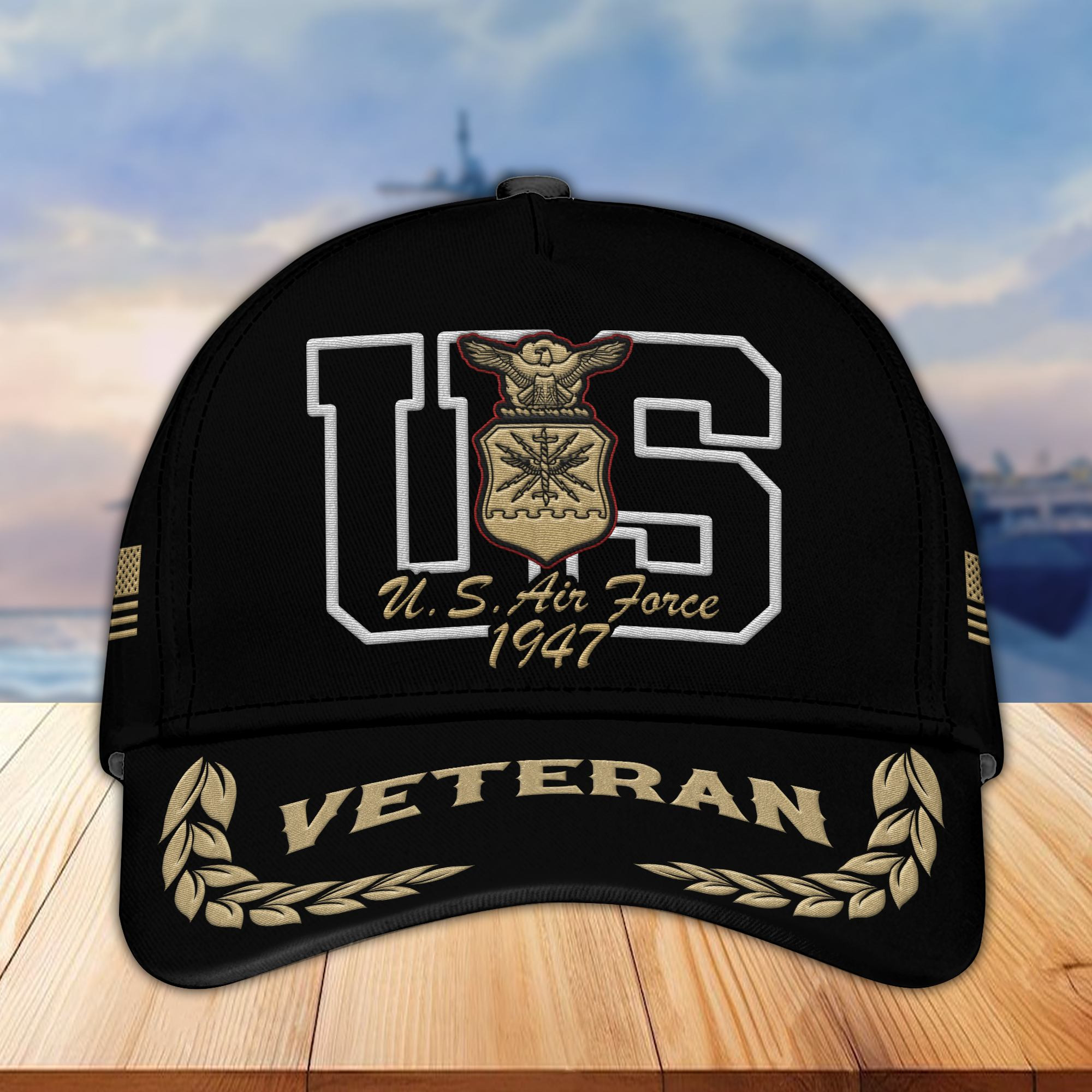 Premium USAF Embroidered Cap VPVC301504, Hat for Air Force Veteran, Gifts for Father’s Day, Veterans Day