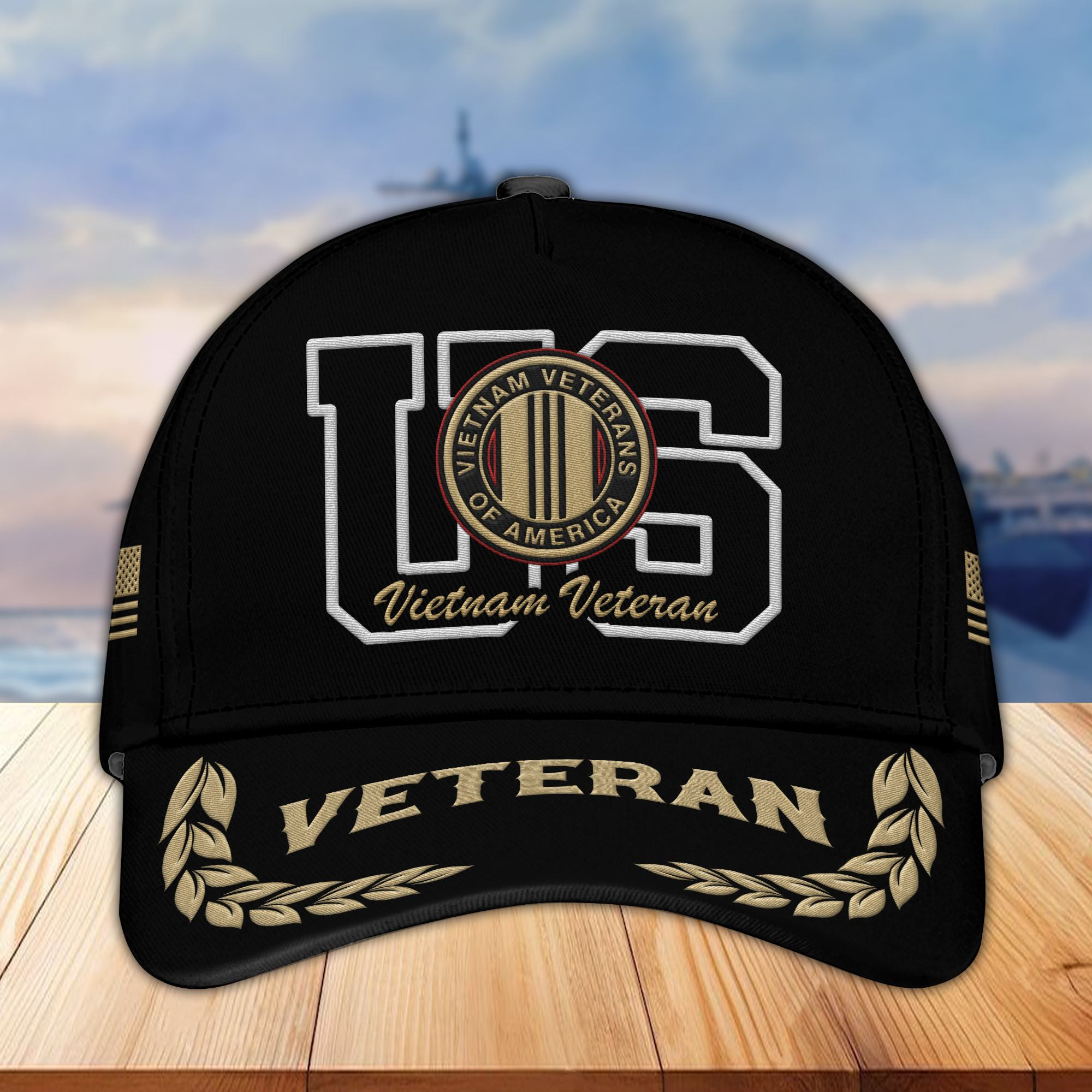 Premium Vietnam Veteran Embroidered Cap VPVC301506, Hat for Vietnam Veteran, Gifts for Father’s Day, Veterans Day