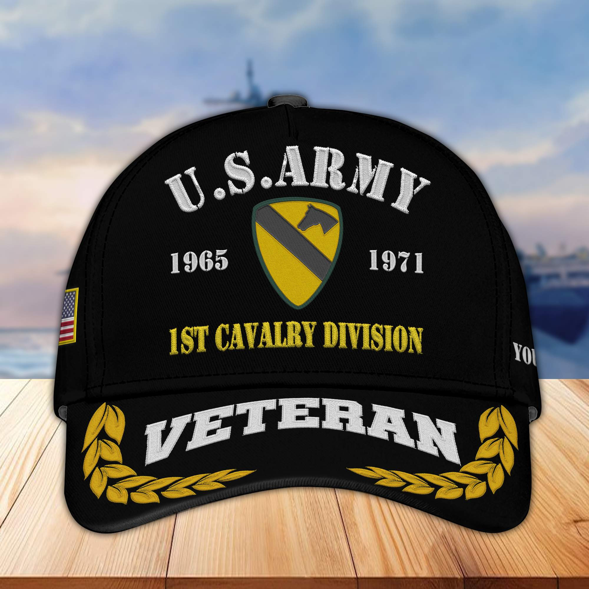 Premium Custom US Army Embroidered Cap VPVC301701, Hat for Army Veteran, Gifts For Dad, Gifts On Father’s Day, Independence Day, Veterans Day