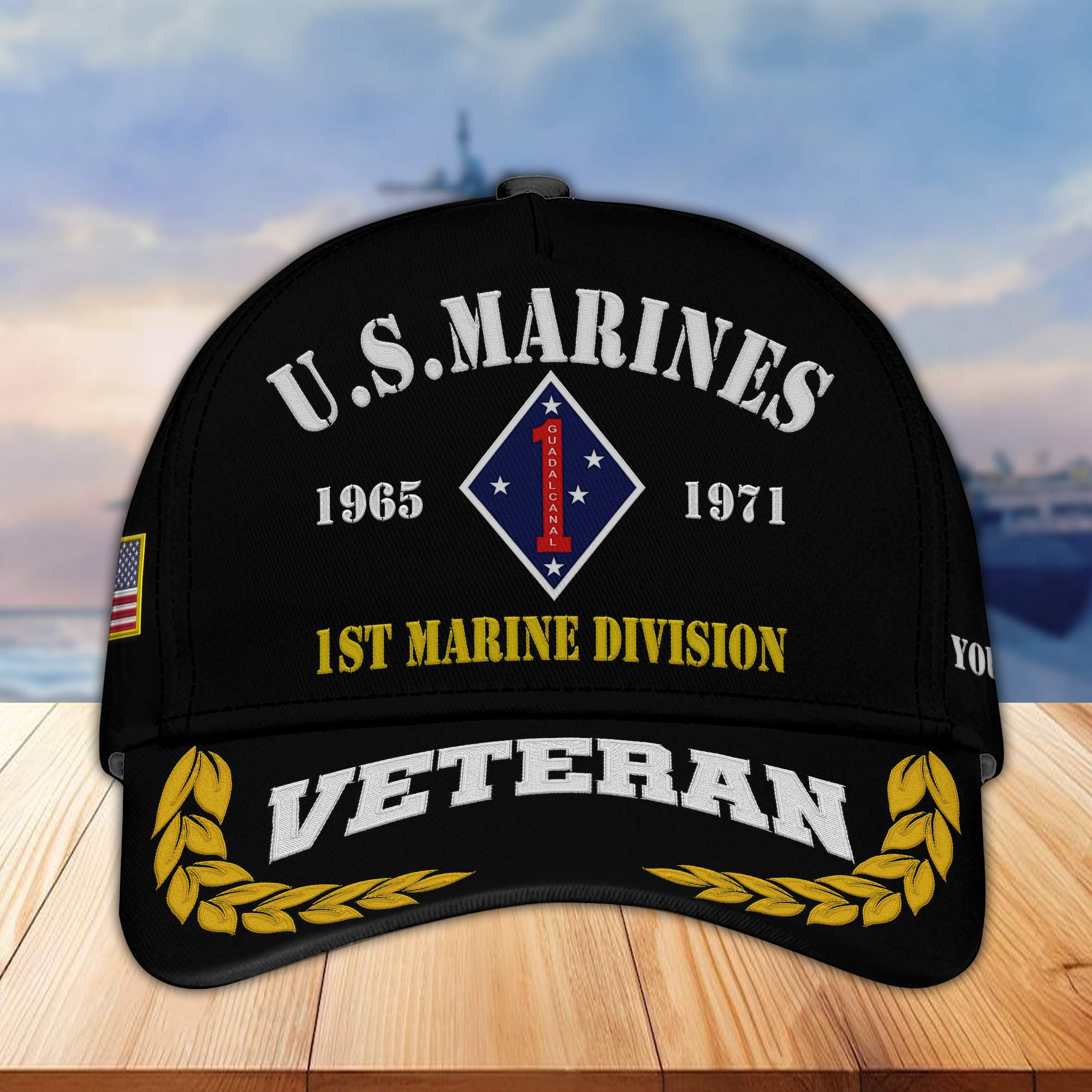 Premium Custom USMC Embroidered Cap VPVC301703, Hat for Marine Veteran, Gifts For Dad, Gifts On Father’s Day, Independence Day, Veterans Day