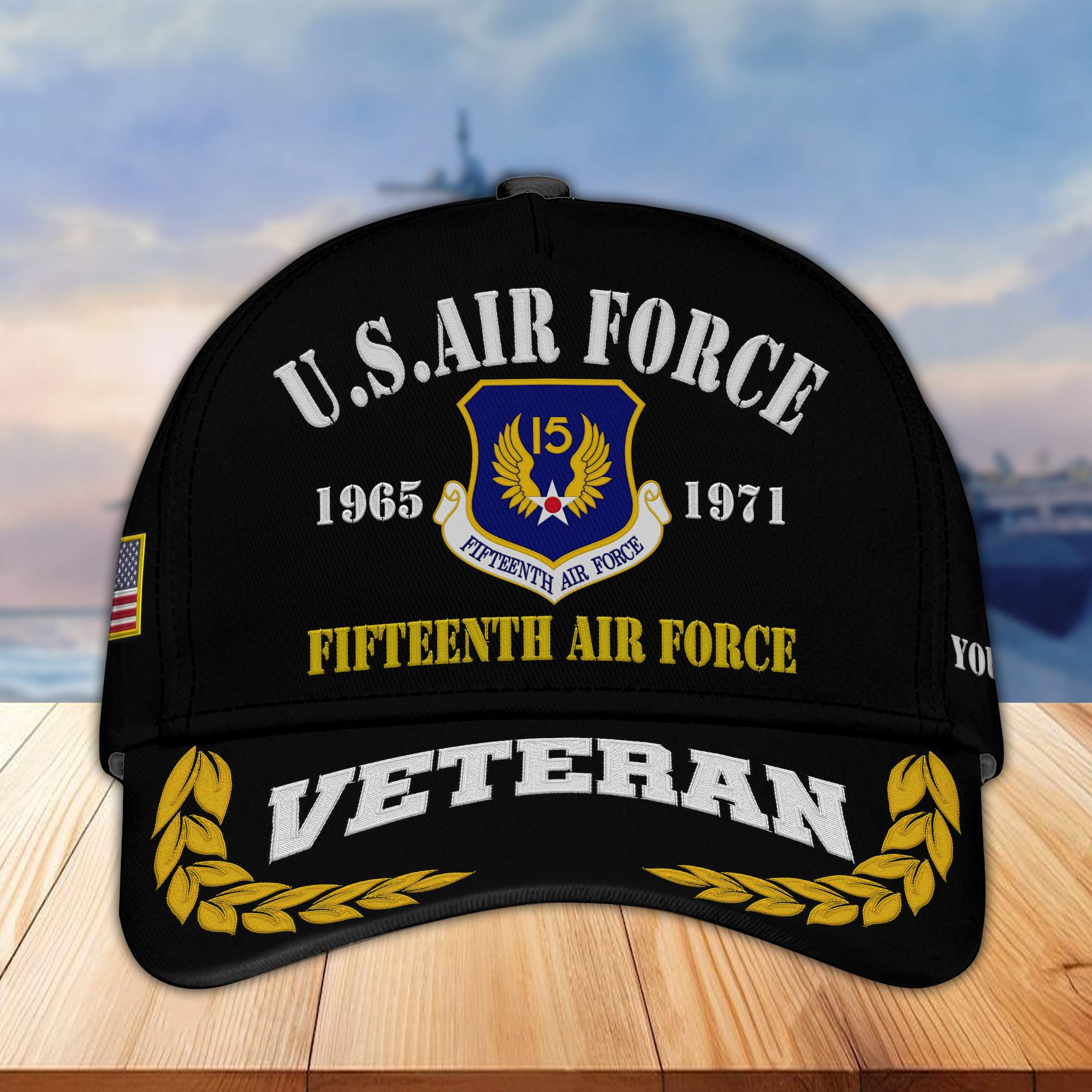 Premium Custom USAF Embroidered Cap VPVC301704, Hat for Air Force Veteran, Gifts For Dad, Gifts On Father’s Day, Independence Day, Veterans Day