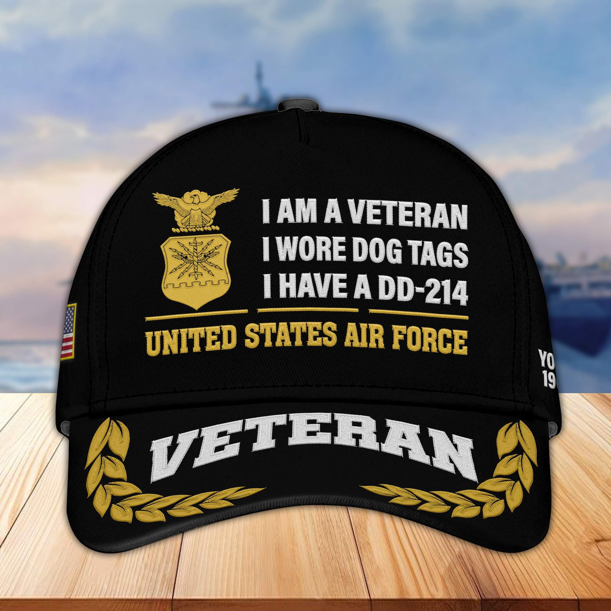 Premium Custom USAF Embroidered Cap VPVC302104, Cap for Air Force Veteran, Gifts For Dad, Gifts On Father’s Day, Independence Day, Veterans Day