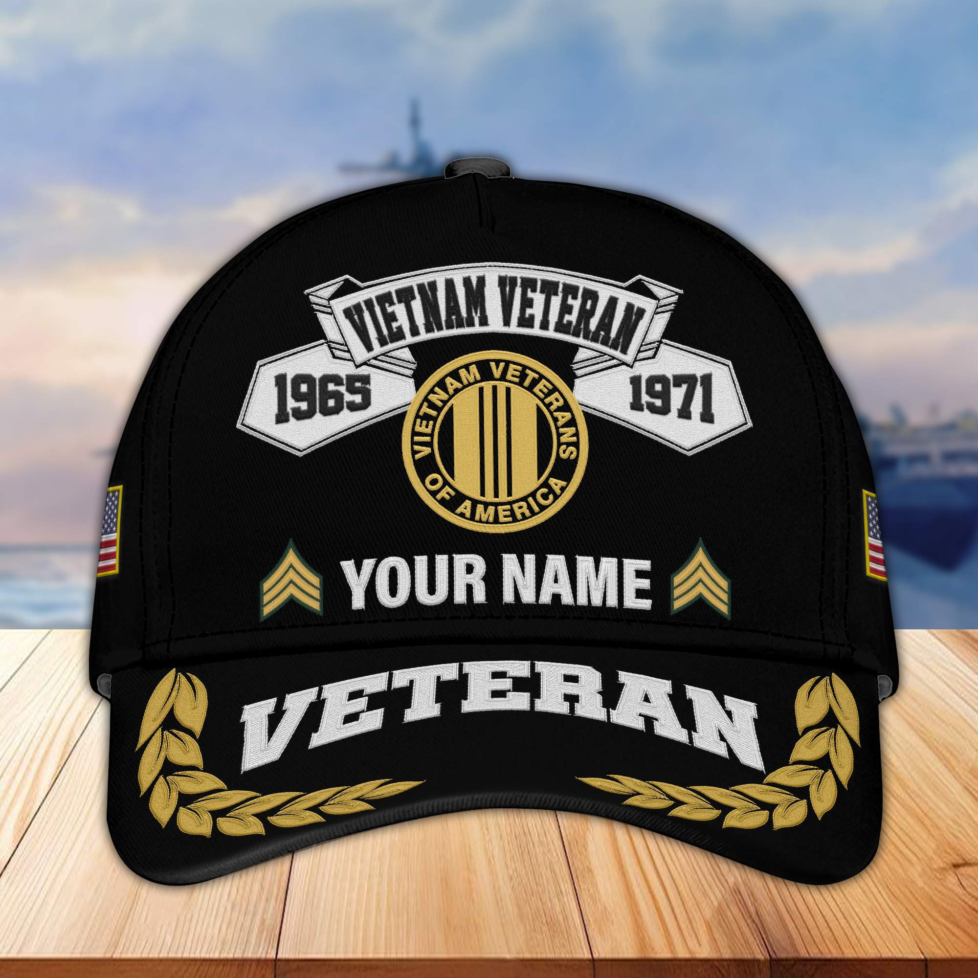 Premium Custom Vietnam Veteran Embroidered Cap VPVC302206, Cap for Vietnam Veteran, Gifts For Dad, Gifts On Father’s Day, Independence Day, Veterans Day
