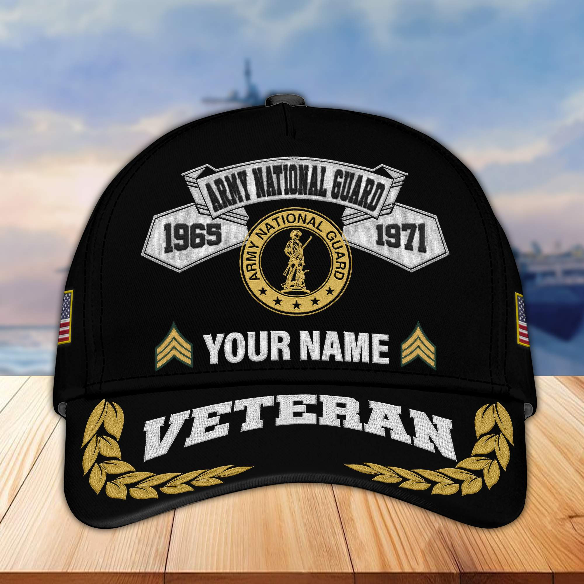 Premium Custom Army National Guard Veteran Embroidered Cap VPVC302208, Cap for Army National Guard Veteran, Gifts For Dad, Gifts On Father’s Day, Independence Day, Veterans Day