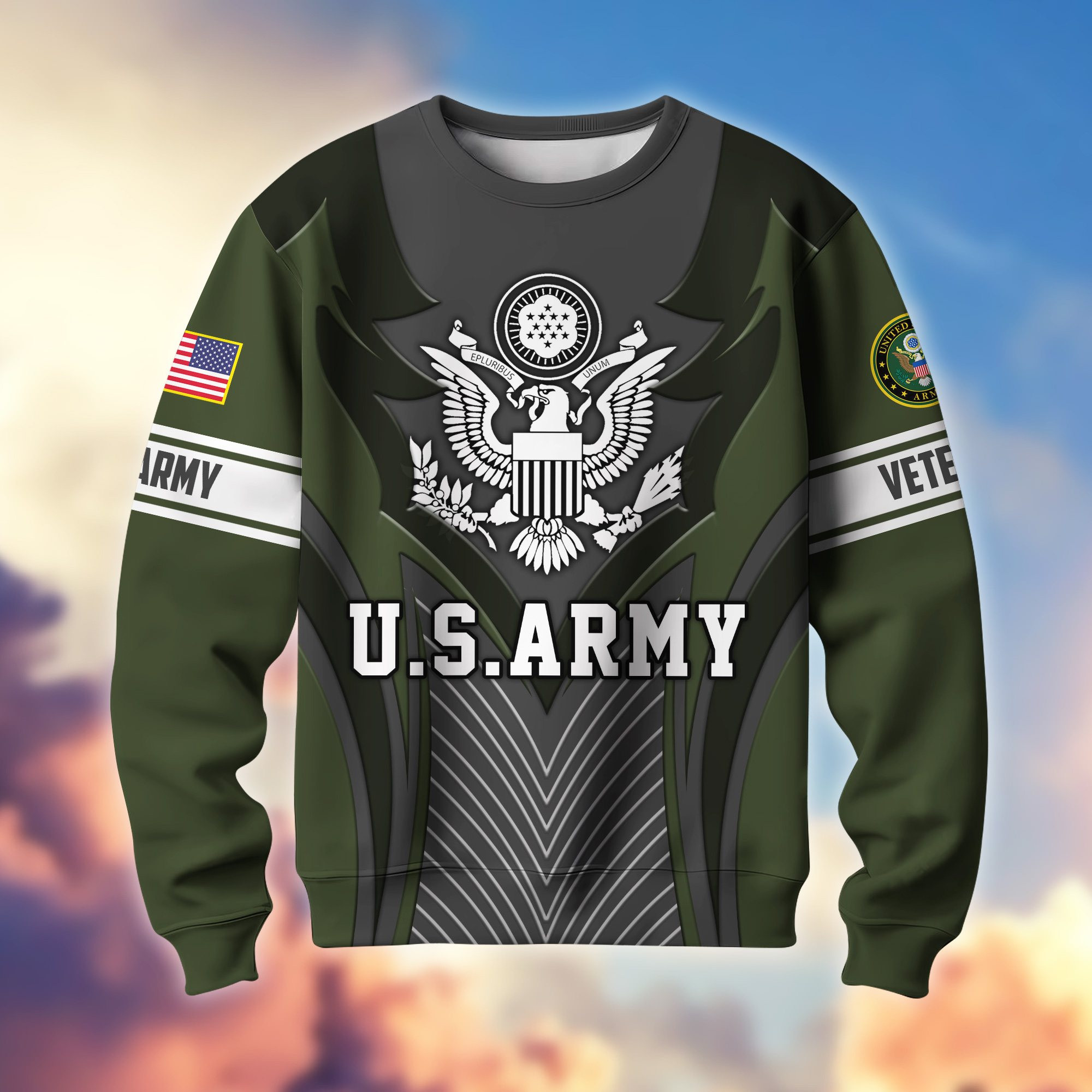 Premium US Veterans Sweatshirt BPHN140212, Gifts For US Veterans, Best Gifts On Father’s Day, Armed Forces Day, Independence Day, Veterans Day