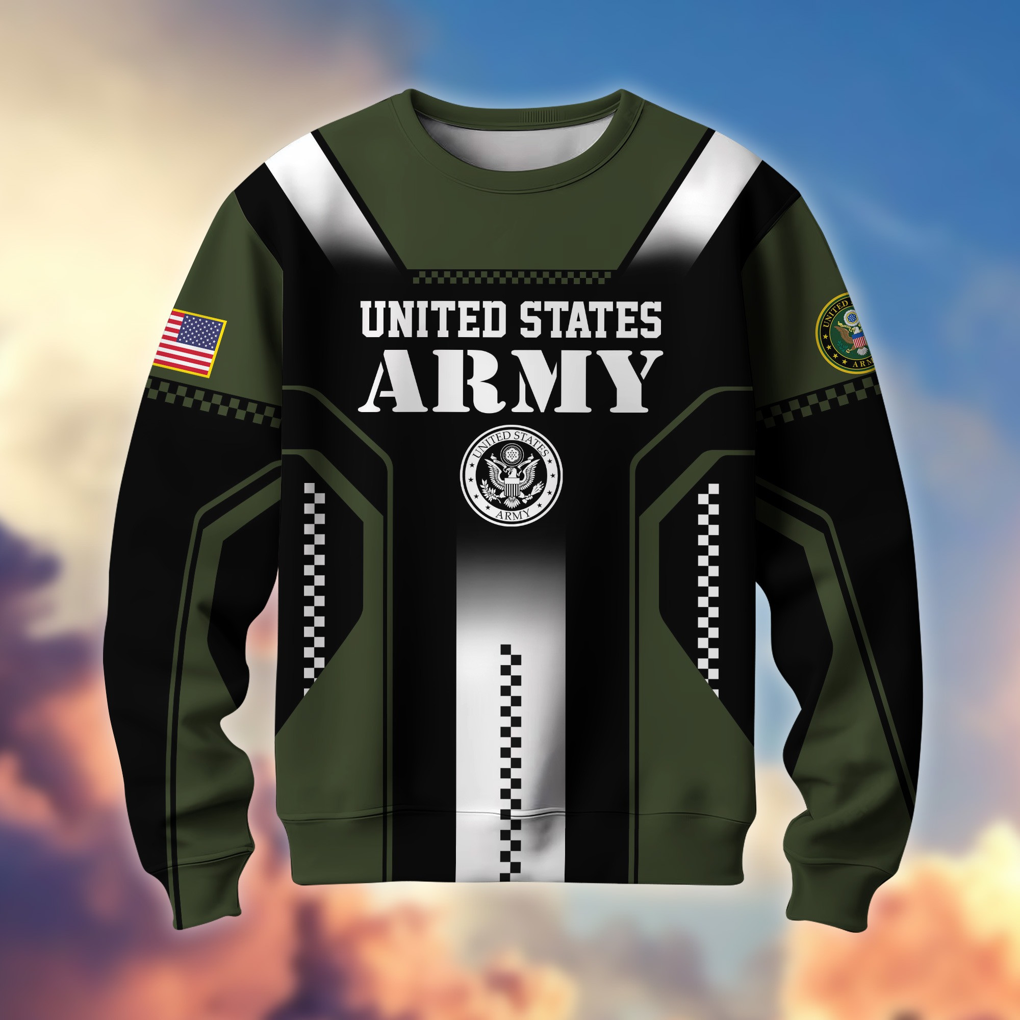 Premium US Veterans Sweatshirt BPHN190211, Gifts For US Veterans, Best Gifts On Father’s Day, Armed Forces Day, Independence Day, Veterans Day