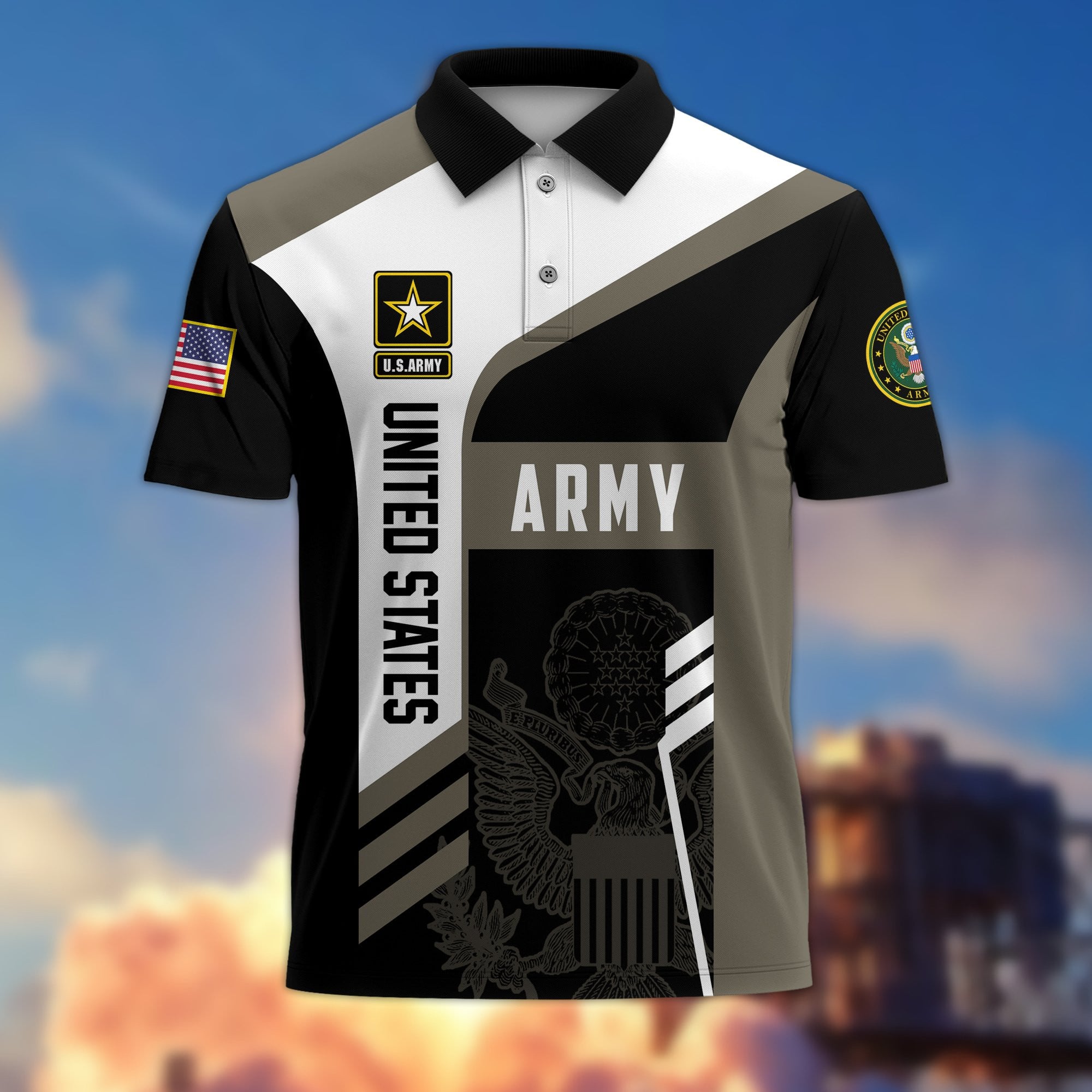 Premium US Veterans Polo Shirt BPVC050201, Gifts For Dad, For Husband, Gifts For US Veterans, Gifts On Father’s Day, Independence Day, Veterans Day