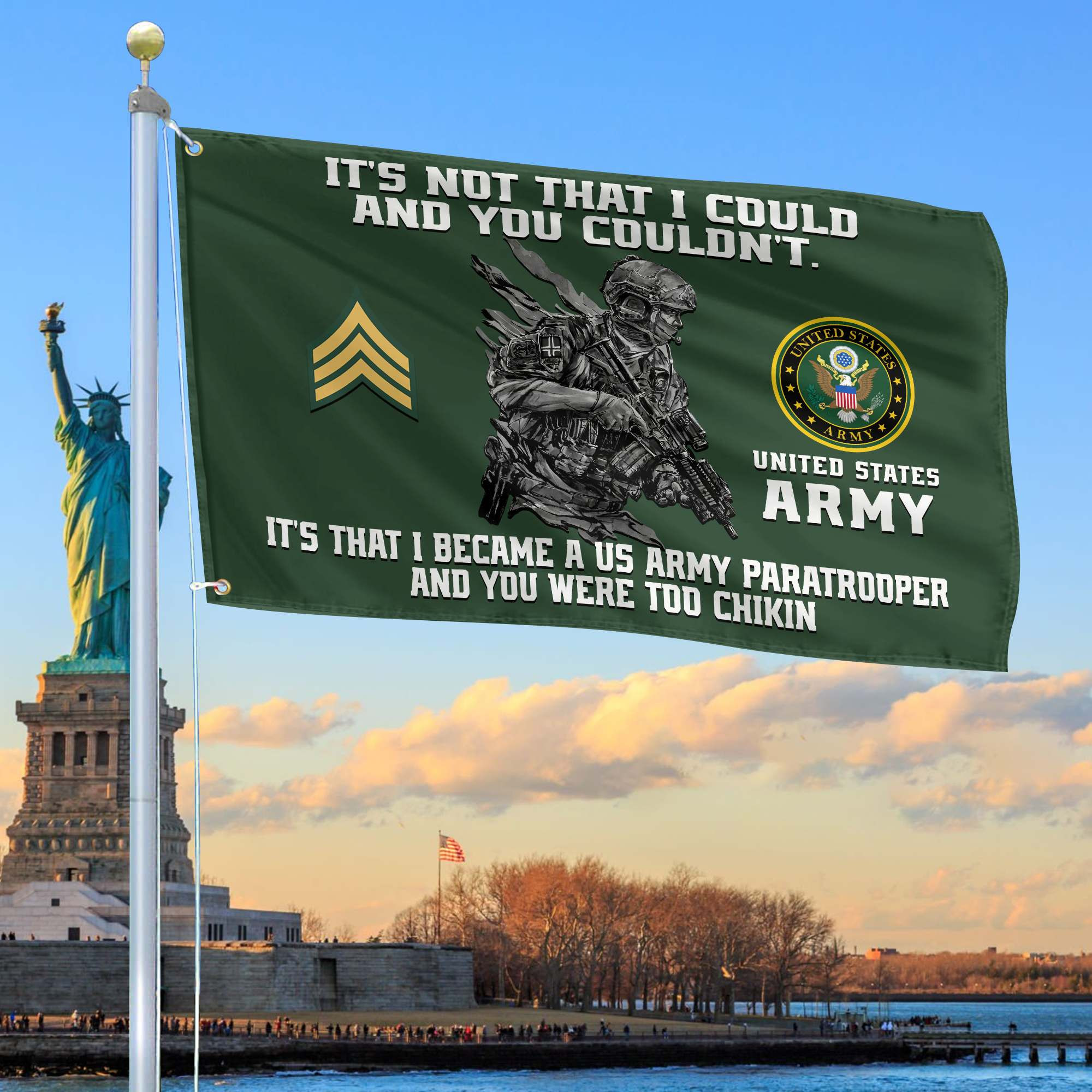 Unique Custom US Army Grommet Flag, Gift For Army Veteran VPVC104701, Gifts For Dad, For Husband, Best Gifts On Father’s Day, Independence Day, Veterans Day