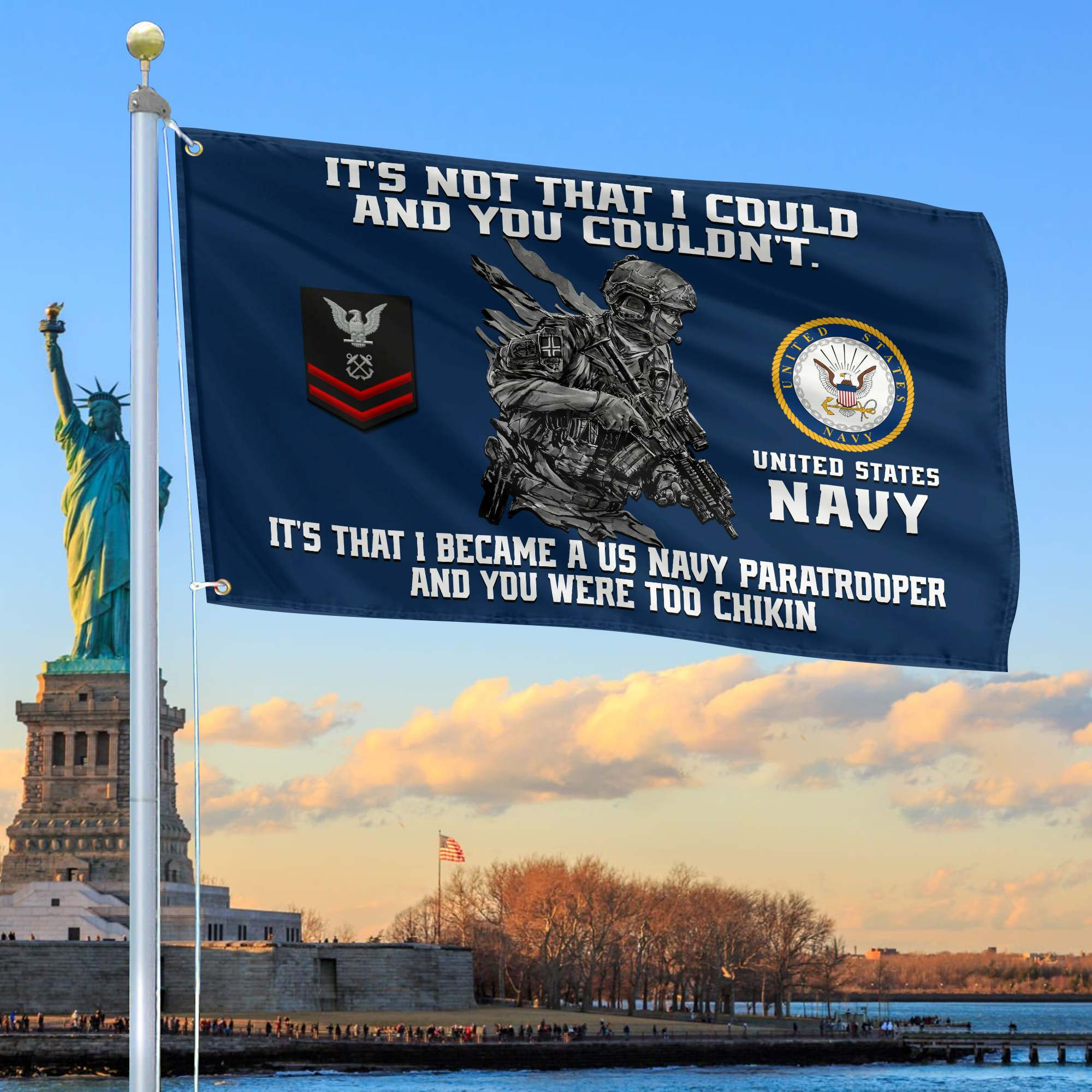 Unique Custom US Navy Grommet Flag, Gift For Navy Veteran VPVC104702, Gifts For Dad, For Husband, Best Gifts On Father’s Day, Independence Day, Veterans Day