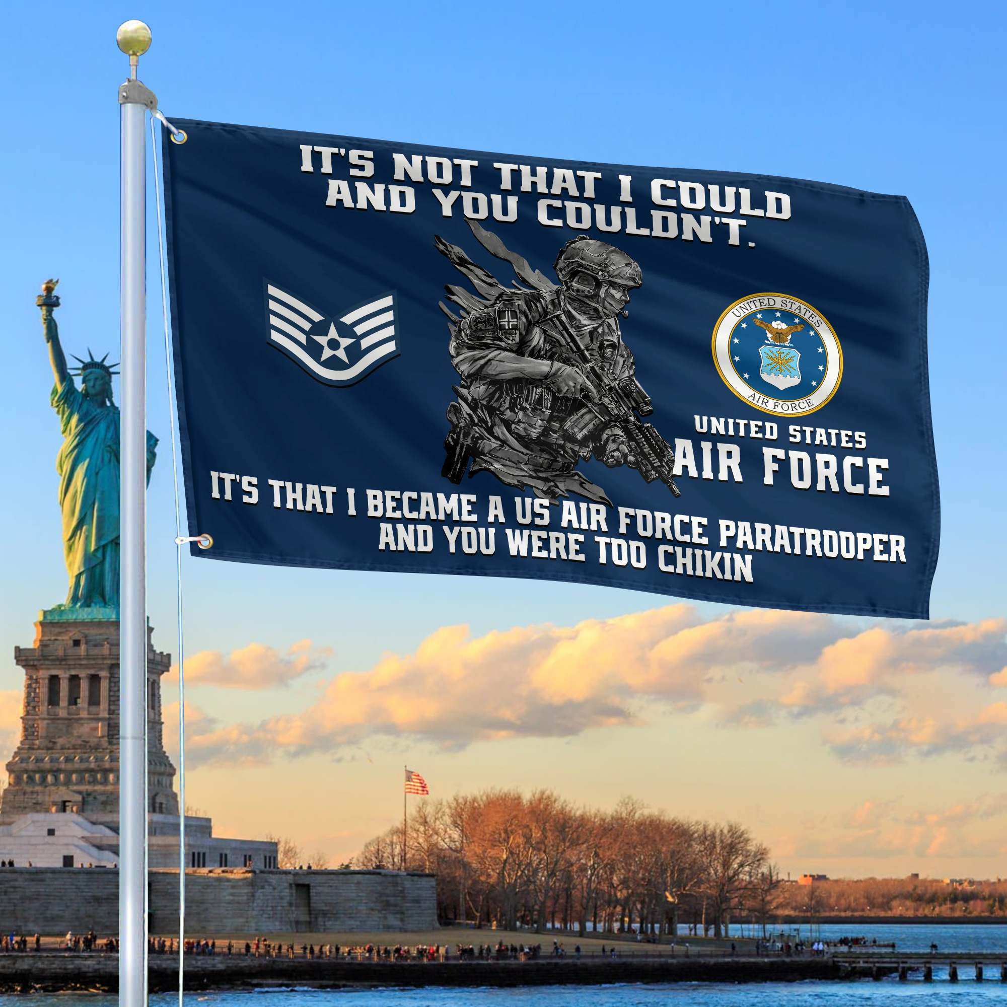 Unique Custom USAF Grommet Flag, Gift For Air Force Veteran VPVC104704, Gifts For Dad, For Husband, Best Gifts On Father’s Day, Independence Day, Veterans Day