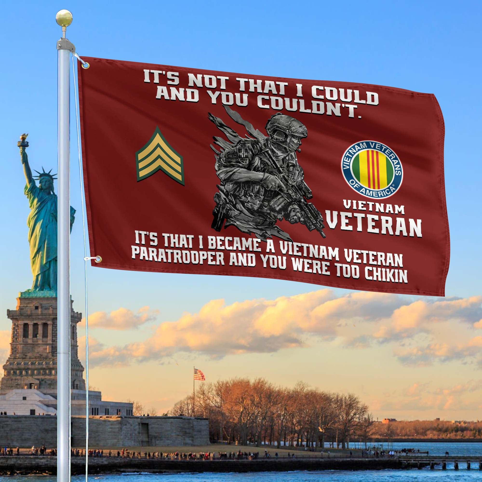 Unique Custom Vietnam Veteran Grommet Flag, Gift For Vietnam Veteran VPVC104706, Gifts For Dad, For Husband, Best Gifts On Father’s Day, Independence Day, Veterans Day