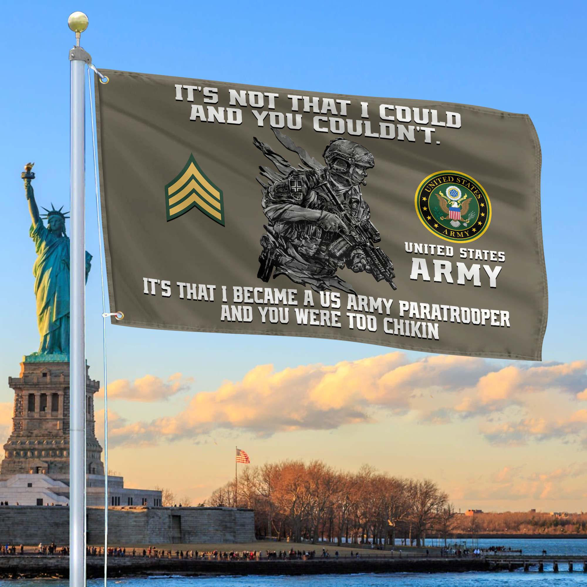 Unique Custom US Army Grommet Flag, Gift For Army Veteran VPVC104710, Gifts For Dad, For Husband, Best Gifts On Father’s Day, Independence Day, Veterans Day