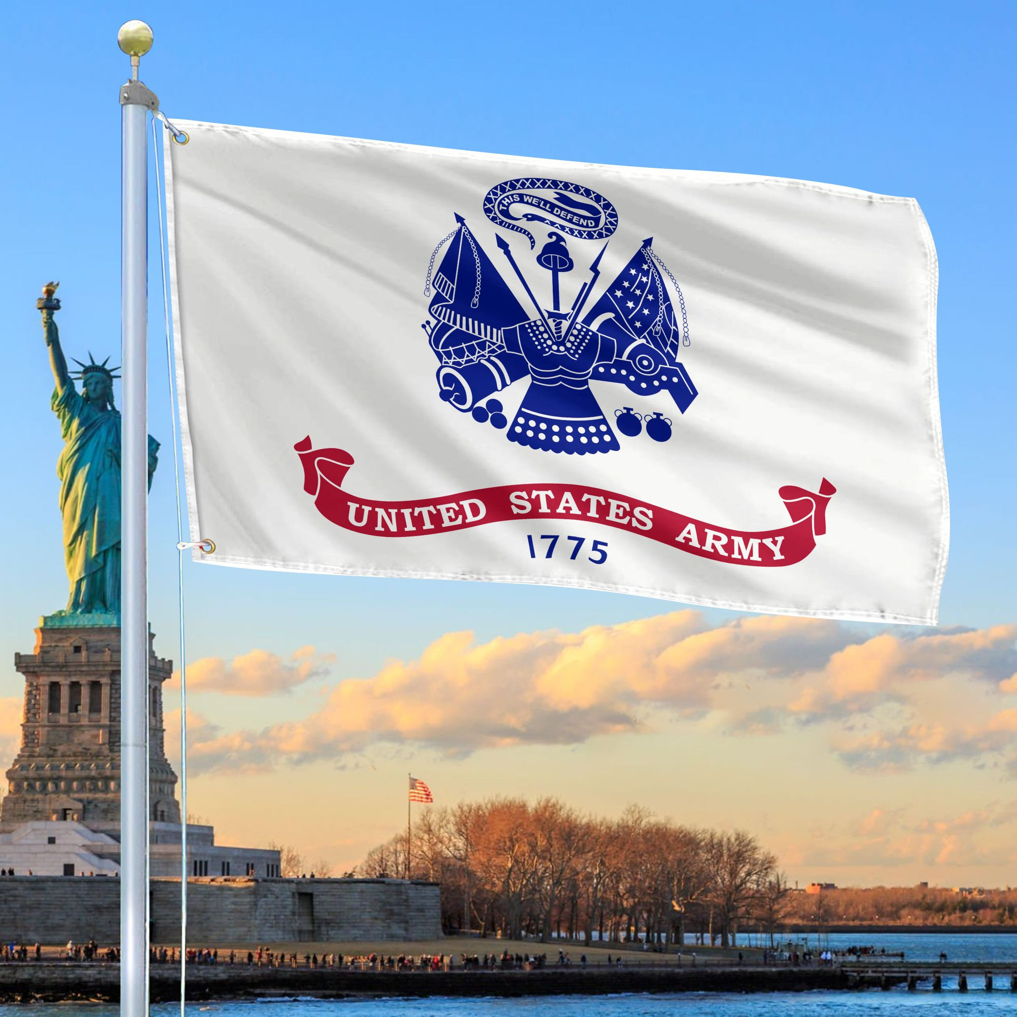 Premium US Army Grommet Flag, Gift For Army Veteran VPVC104801, Gifts For Dad, For Husband, Best Gifts On Father’s Day, Independence Day, Veterans Day