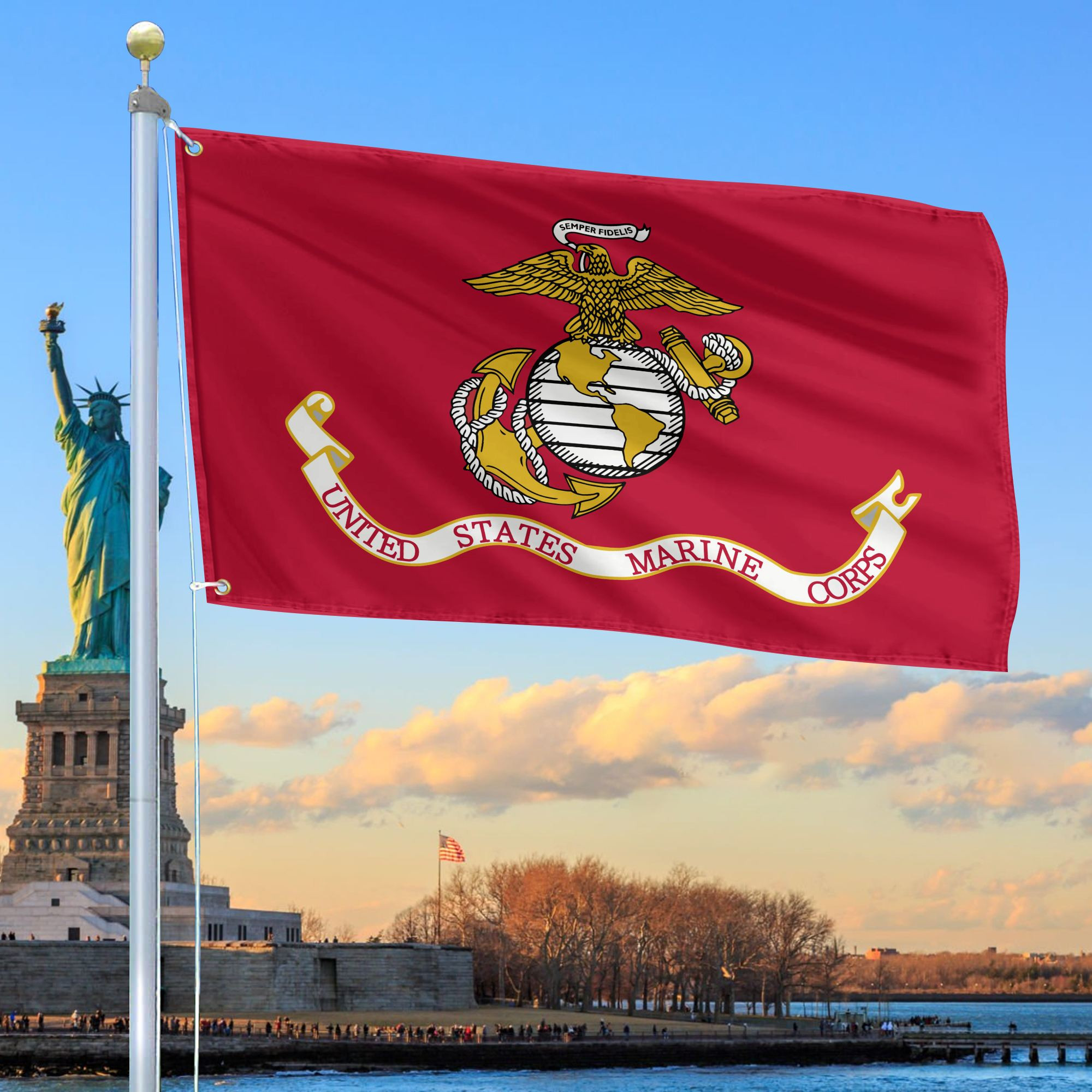 Premium USMC Grommet Flag, Gift For Marine Veteran VPVC104803, Gifts For Dad, For Husband, Best Gifts On Father’s Day, Independence Day, Veterans Day