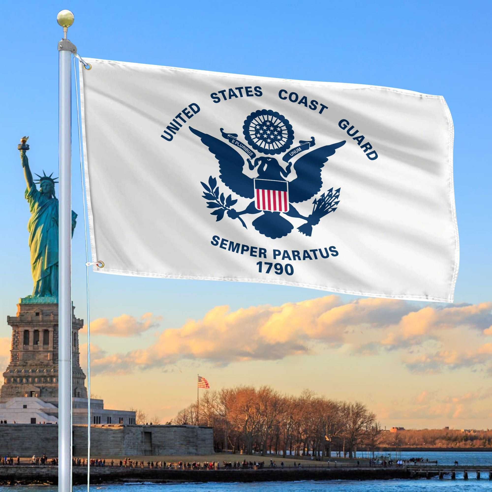 Premium USCG Grommet Flag, Gift For Coast Guard Veteran VPVC104805, Gifts For Dad, For Husband, Best Gifts On Father’s Day, Independence Day, Veterans Day