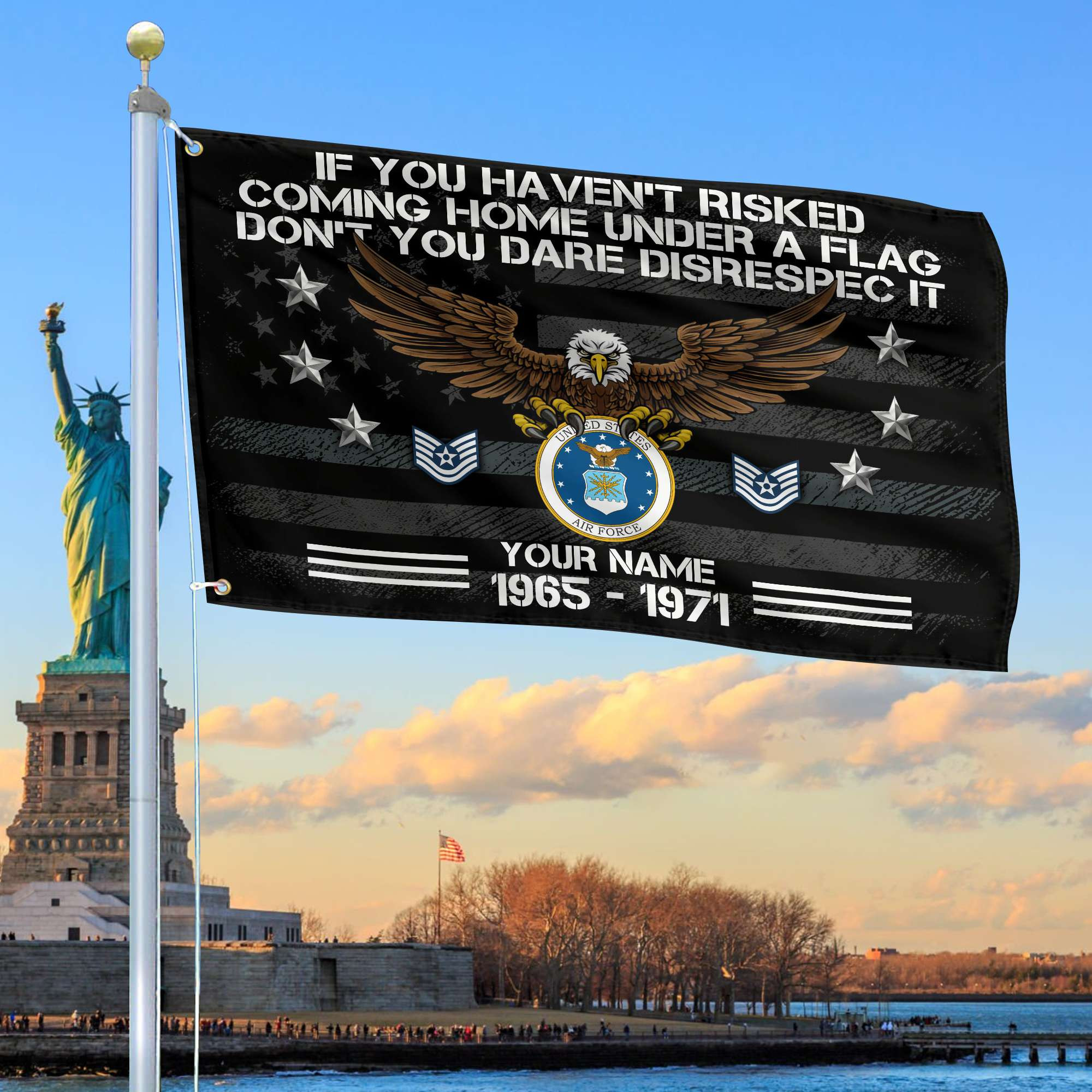 Premium Custom USAF Grommet Flag, Gift For Air Force Veteran VPVC104904, Gifts For Dad, For Husband, Best Gifts On Father’s Day, Independence Day, Veterans Day
