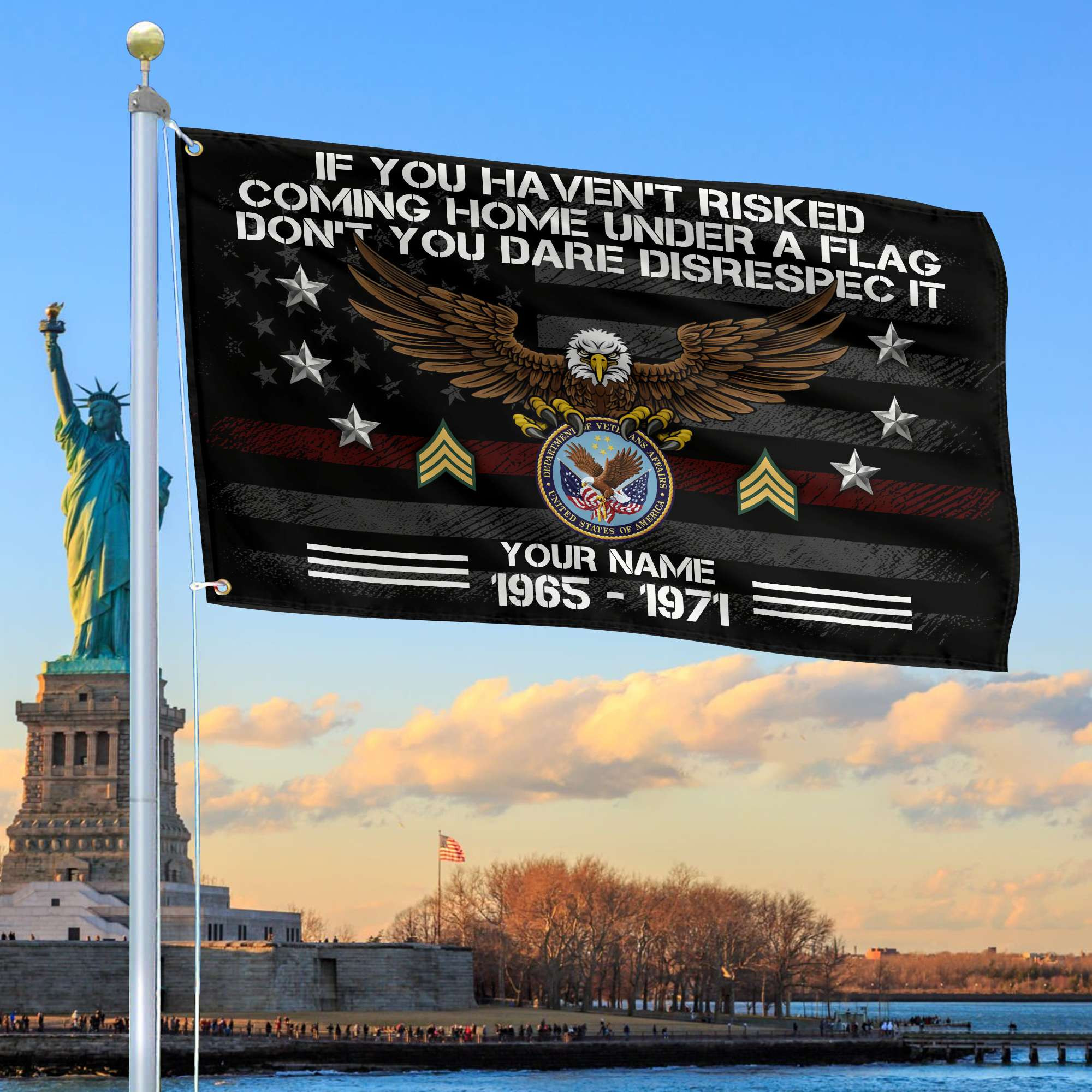 Premium Custom US Veteran Grommet Flag, Gift For US Veteran VPVC104907, Gifts For Dad, For Husband, Best Gifts On Father’s Day, Independence Day, Veterans Day