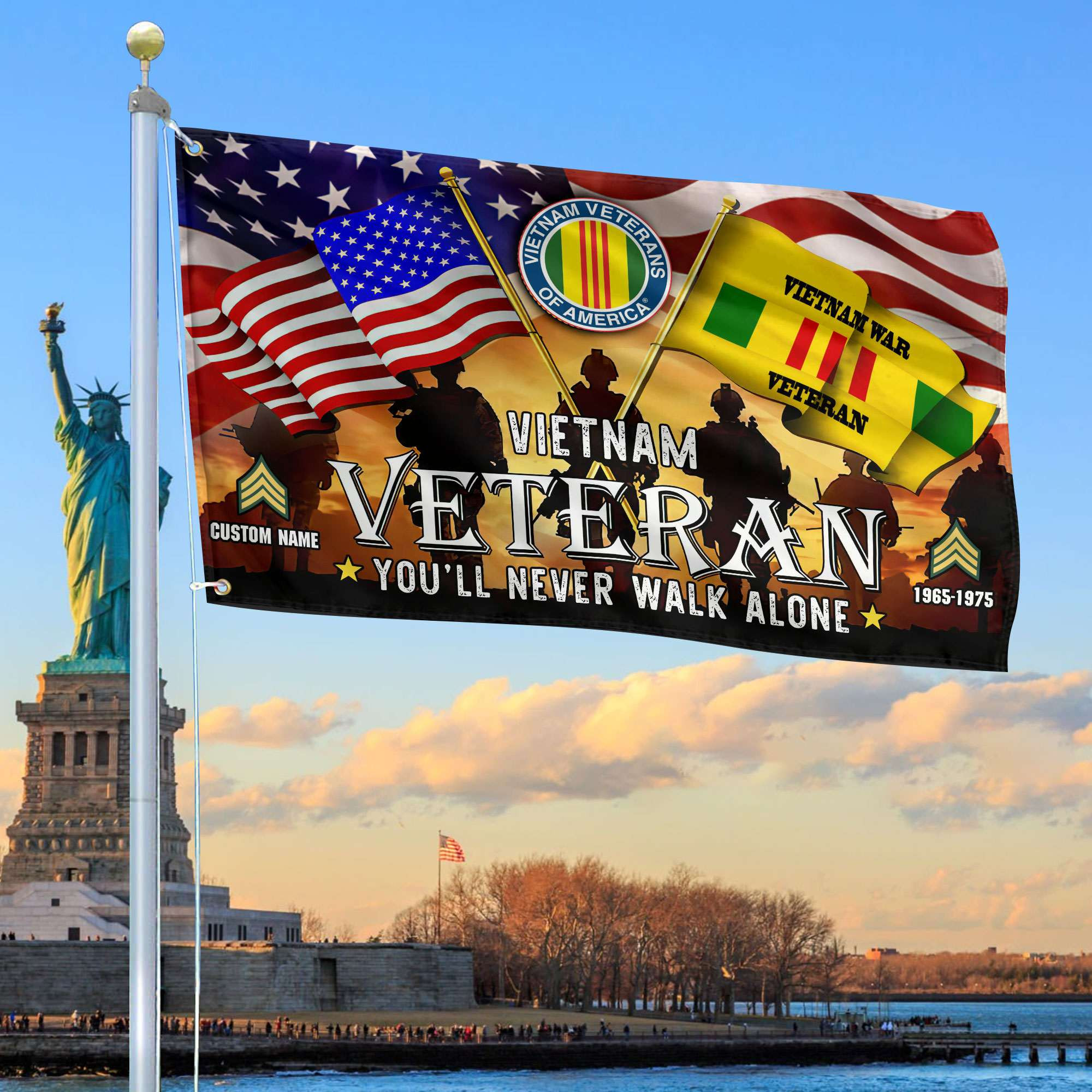 Premium Custom Vietnam Veteran Grommet Flag, Gift For Vietnam Veteran VPVC106606, Gifts For Dad, For Husband, Best Gifts On Father’s Day, Independence Day, Veterans Day