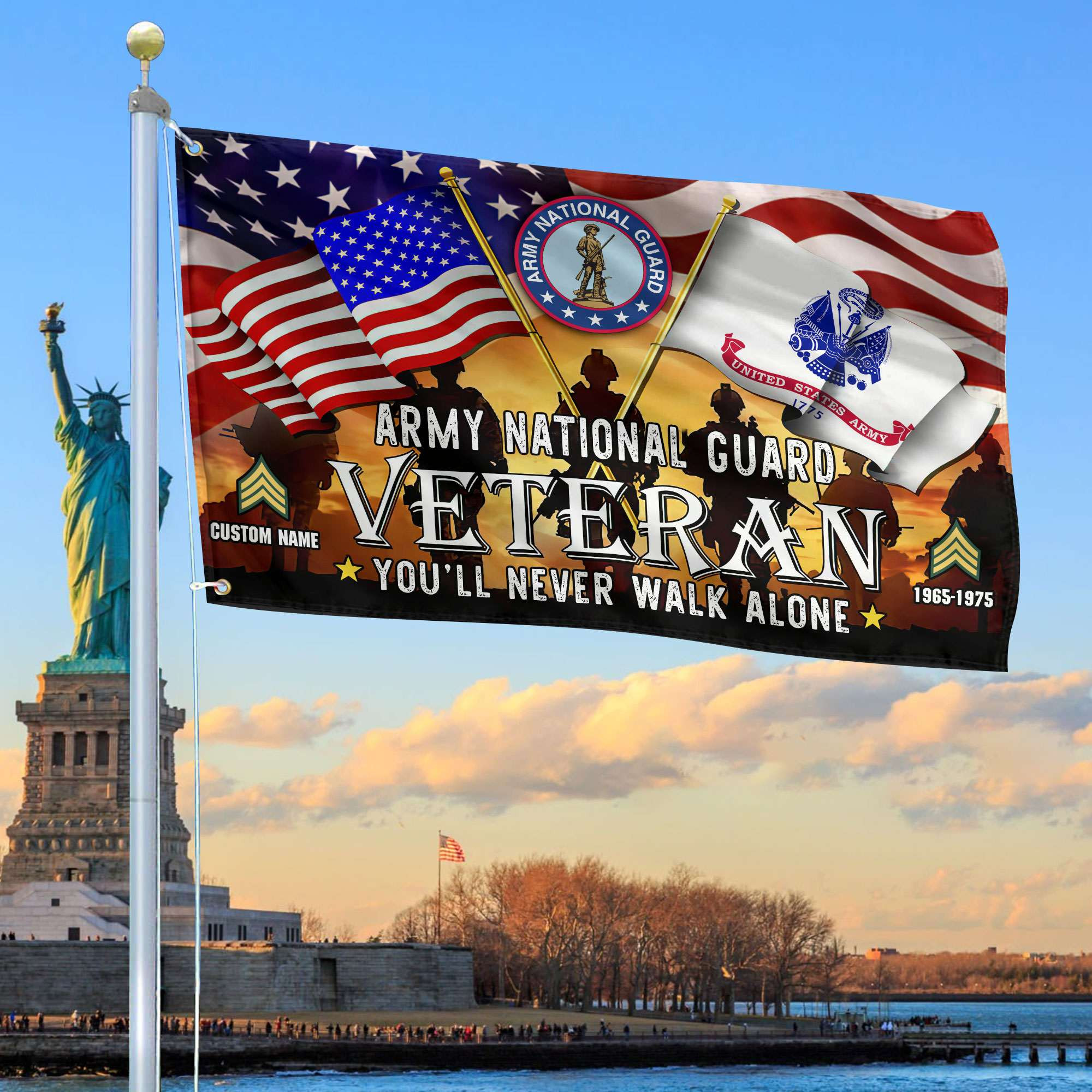 Premium Custom Army National Guard Grommet Flag, Gift For Army National Guard Veteran VPVC106608, Gifts For Dad, For Husband, Best Gifts On Father’s Day, Independence Day, Veterans Day