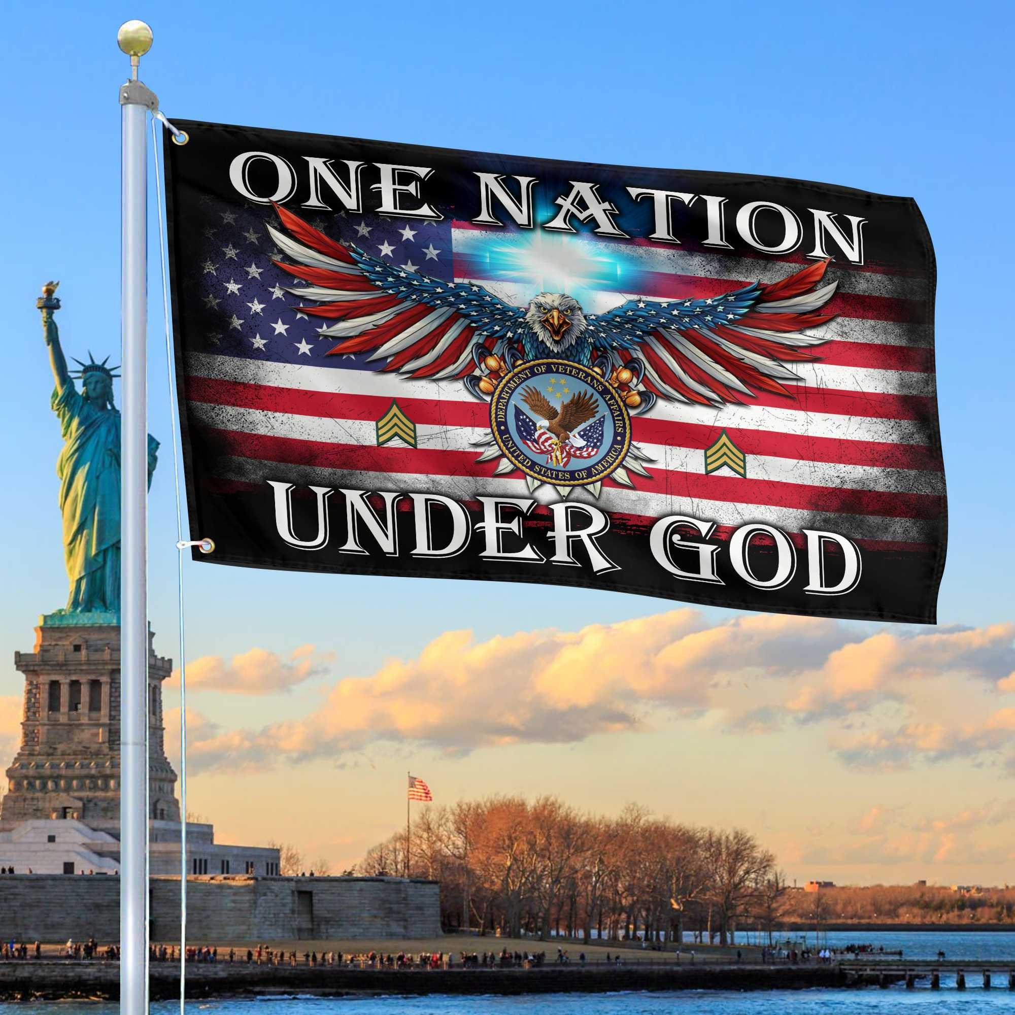 Unique Custom US Veteran Grommet Flag VPVC105107, Gift For US Veteran, Gifts For Dad, For Husband, Best Gifts On Father’s Day, Independence Day, Veterans Day