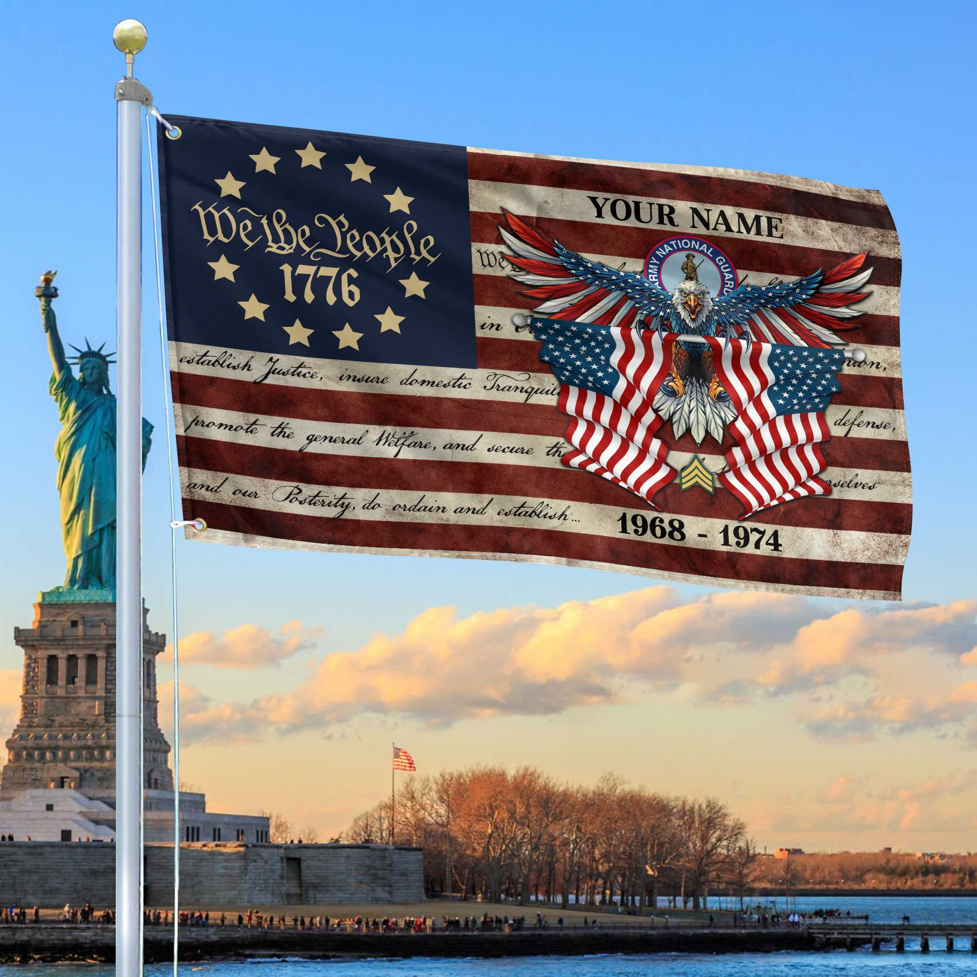 Premium Custom Army National Guard Grommet Flag VPVC105208, Gift For Army National Guard Veteran, Best Gifts On Father’s Day, Memorial Day, Independence Day, Veterans Day