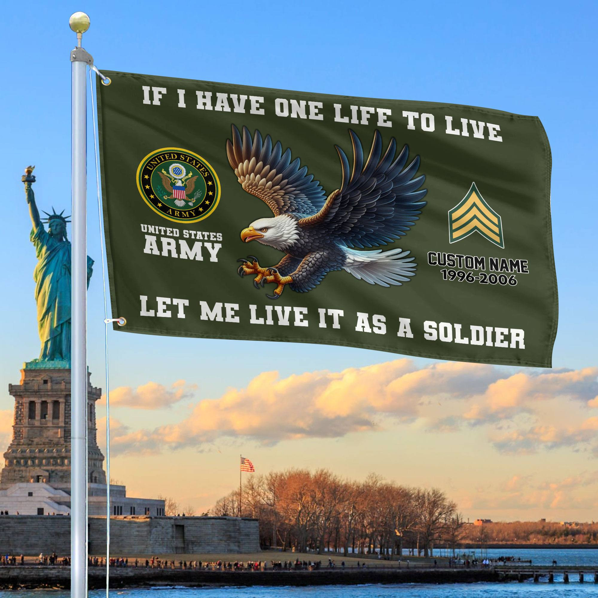 Unique Custom US Army Grommet Flag VPVC108201, Gift For Army Veteran, Gifts For Dad, For Husband, Best Gifts On Father’s Day, Independence Day, Veterans Day