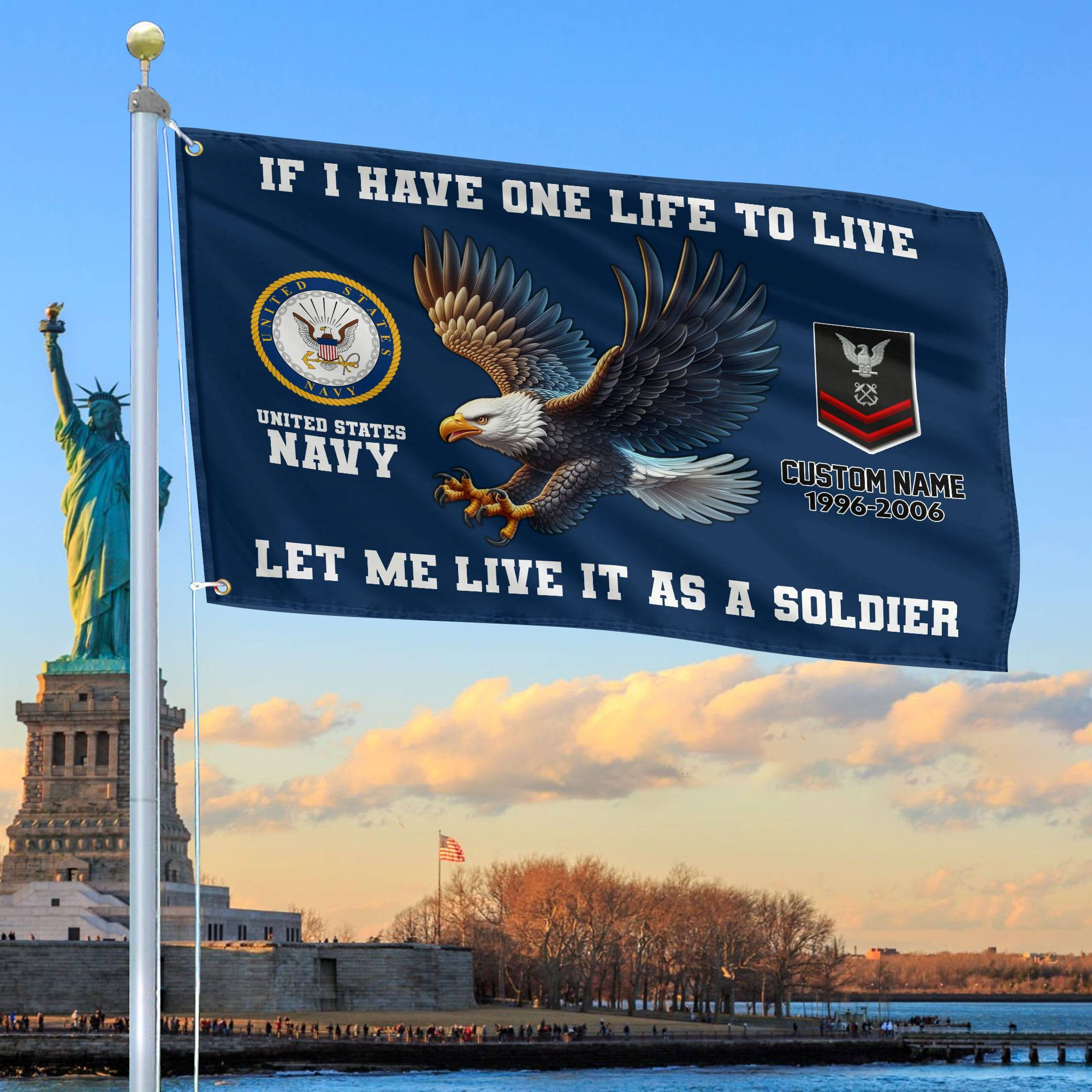 Unique Custom US Navy Grommet Flag VPVC108202, Gift For Navy Veteran, Gifts For Dad, For Husband, Best Gifts On Father’s Day, Independence Day, Veterans Day