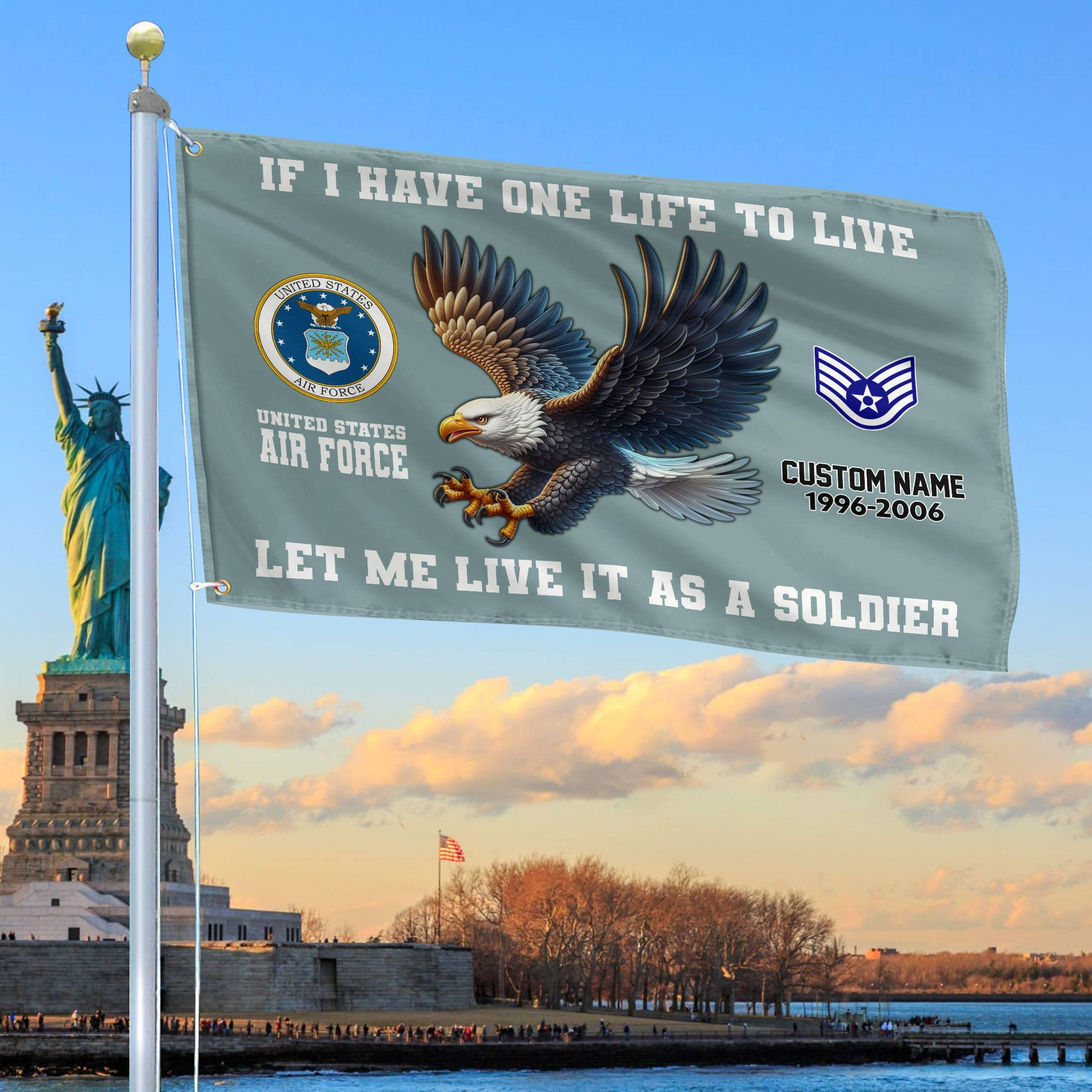 Unique Custom USAF Grommet Flag VPVC108204, Gift For Air Force Veteran, Gifts For Dad, For Husband, Best Gifts On Father’s Day, Independence Day, Veterans Day