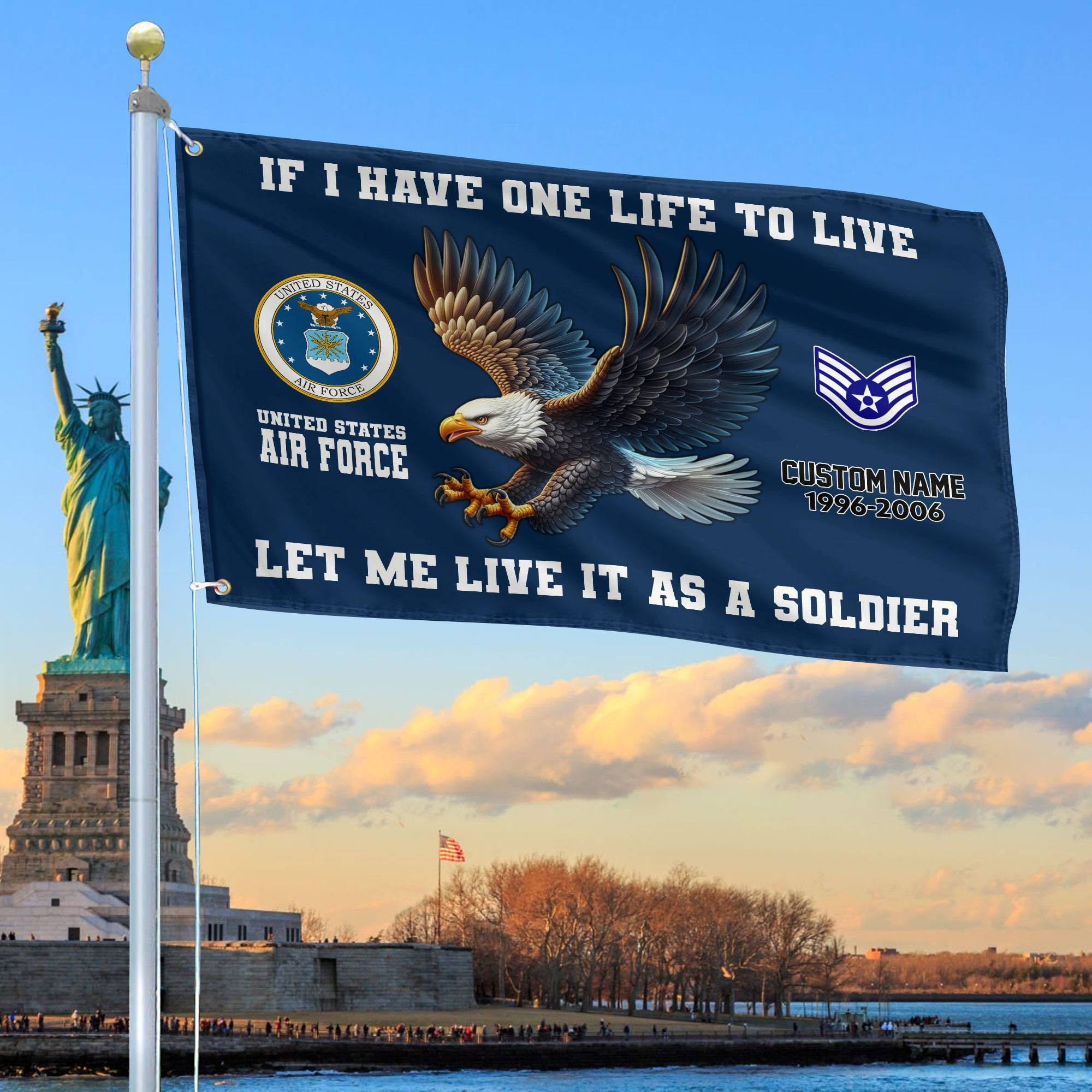 Unique Custom USAF Grommet Flag VPVC108212, Gift For Air Force Veteran, Gifts For Dad, For Husband, Best Gifts On Father’s Day, Independence Day, Veterans Day
