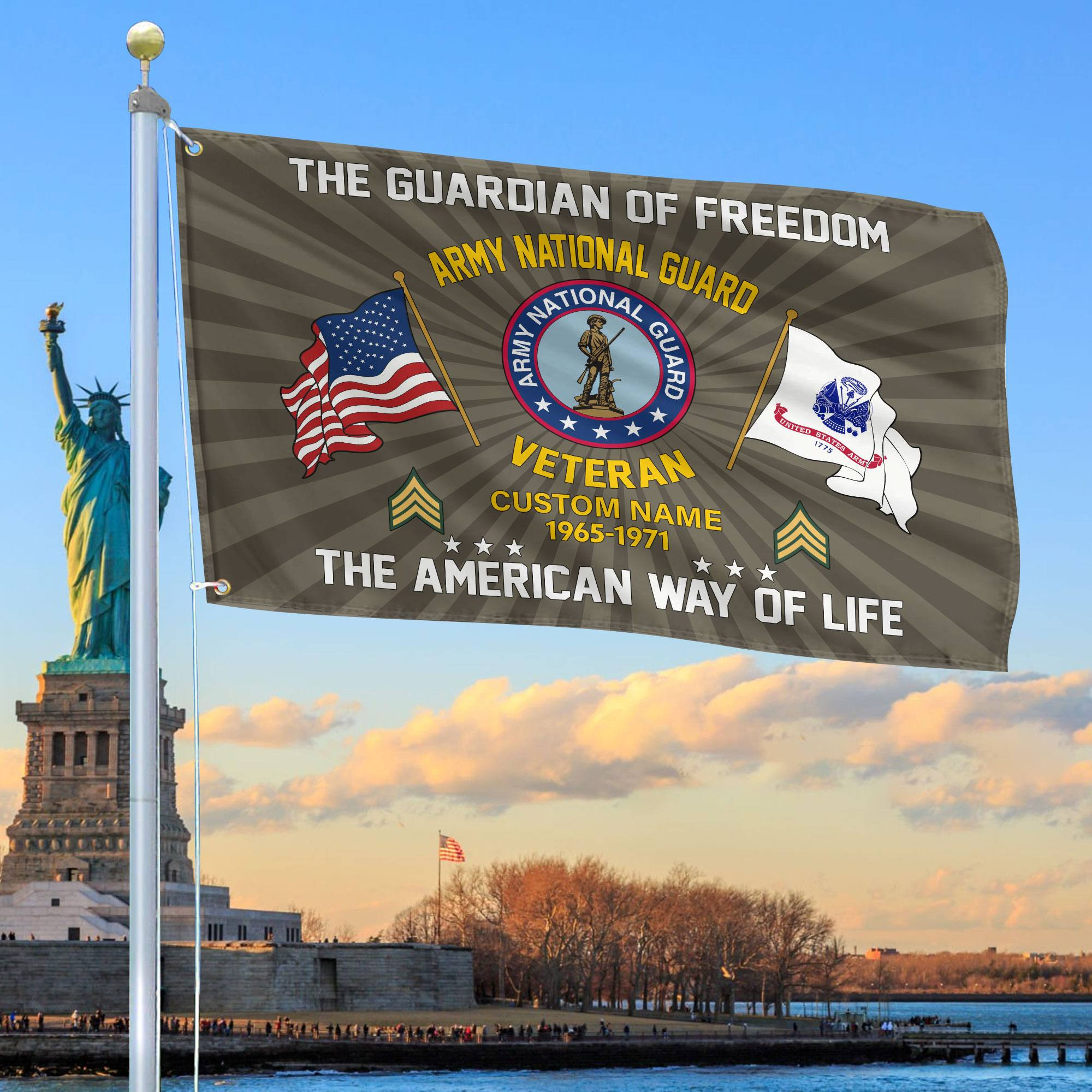 US Army National Guard Custom Grommet Flag VPVC108308, Gifts For Army National Guard Veteran, Best Gifts On Father’s Day, Armed Forces Day, Independence Day, Veterans Day