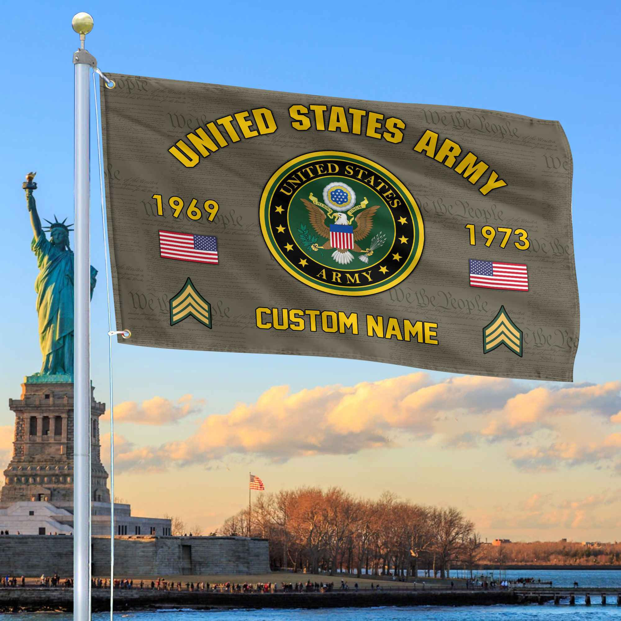 Premium Custom US Army Grommet Flag VPVC108610, Gifts For Army Veteran, Best Gifts On Father’s Day, Armed Forces Day, Independence Day, Veterans Day